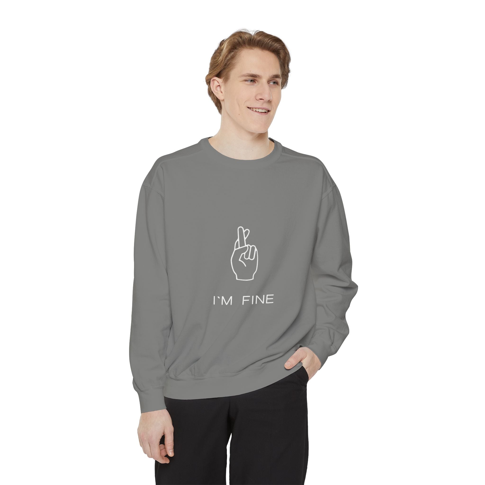 Progress, Not Perfection Unisex Garment - Dyed Sweatshirt - Metamorphosis Creations