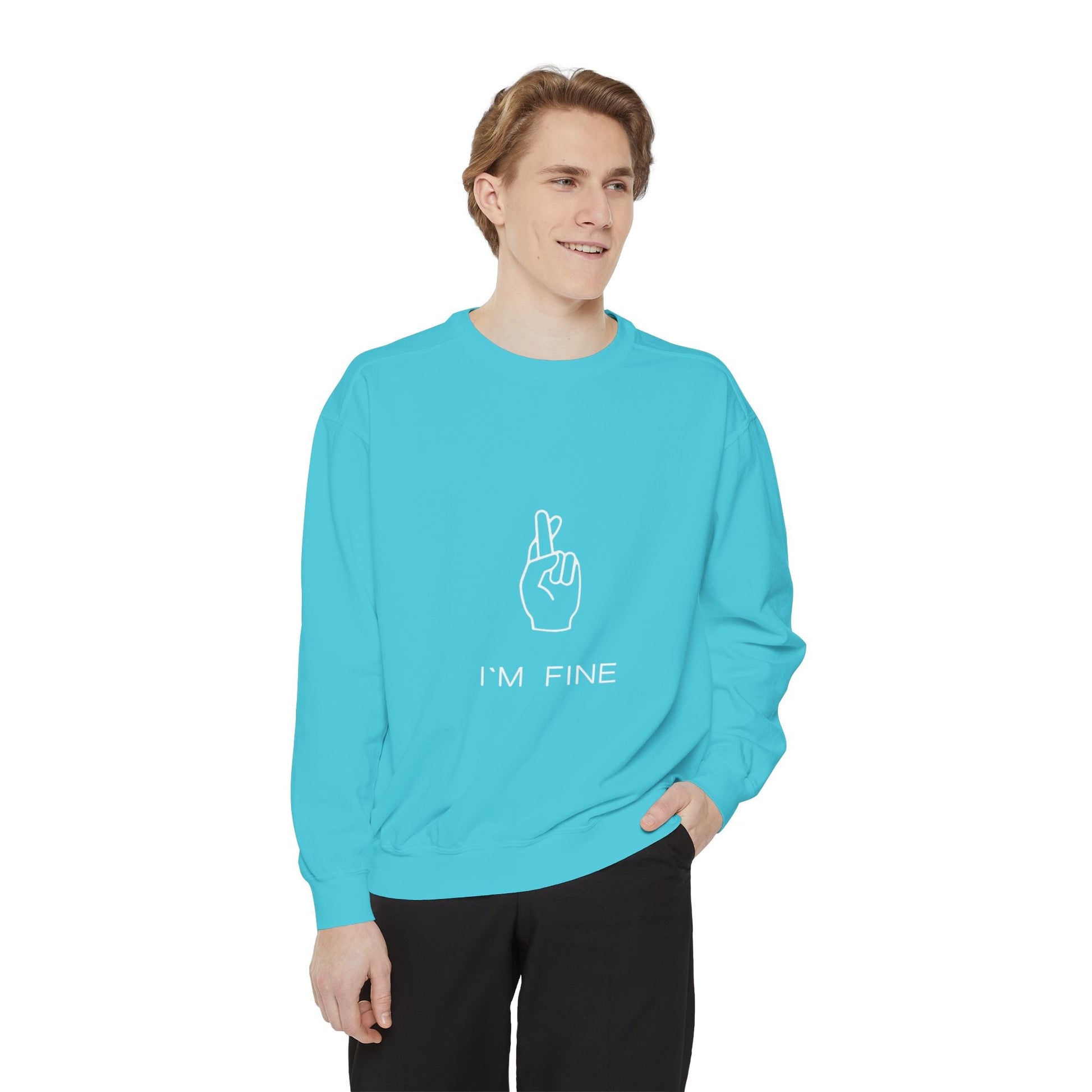 Progress, Not Perfection Unisex Garment - Dyed Sweatshirt - Metamorphosis Creations