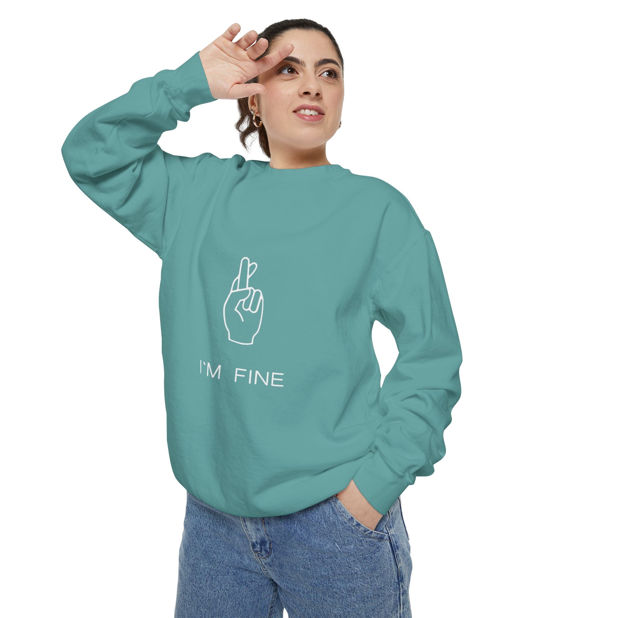 Progress, Not Perfection Unisex Garment - Dyed Sweatshirt - Metamorphosis Creations