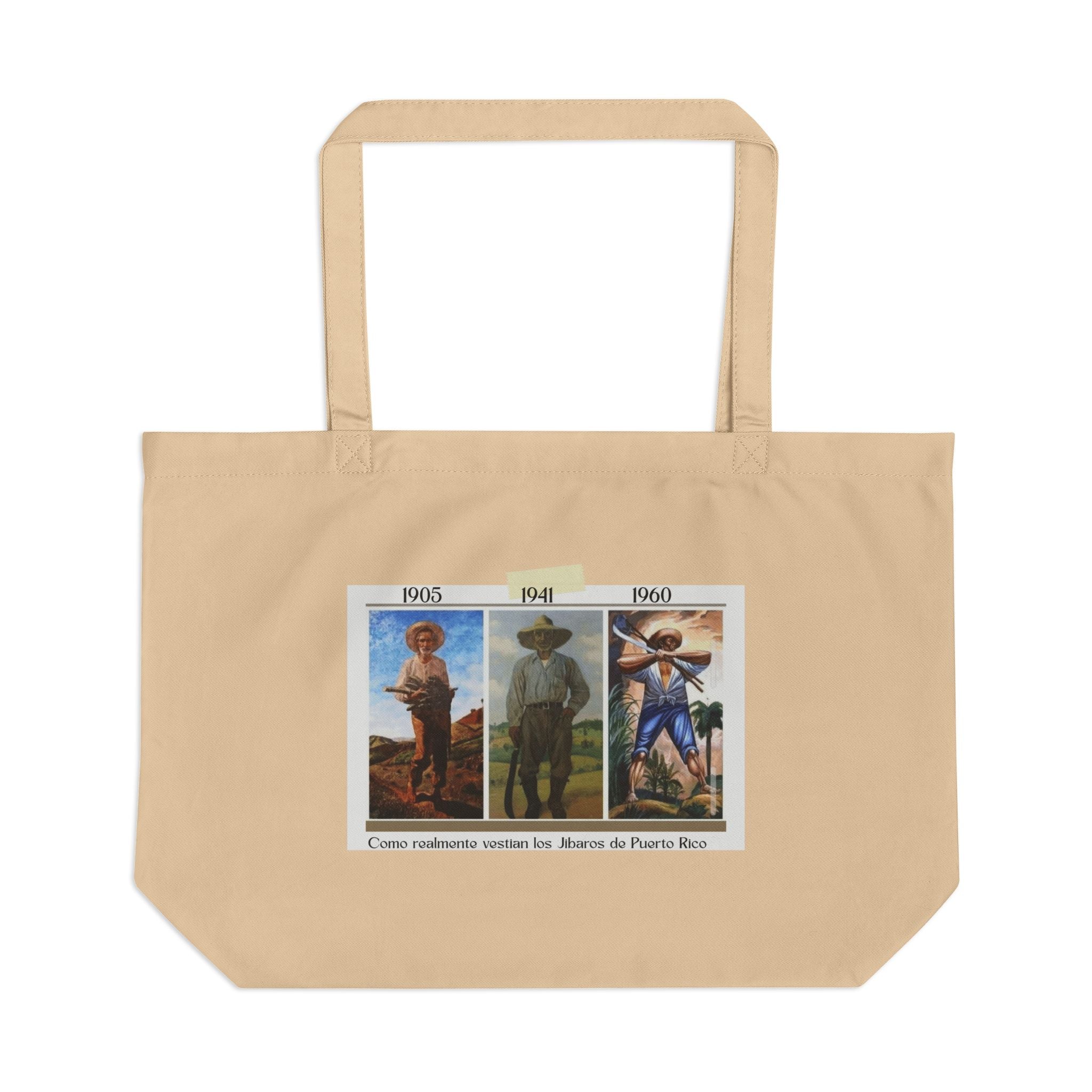 Proud Boricua Tote Puerto Rico Large Eco Tote Bag, Sustainable Carryall for Beach, Shopping, Travel, Gift for Caribbean Lovers, Reusable Grocery Bag - Metamorphosis Creations