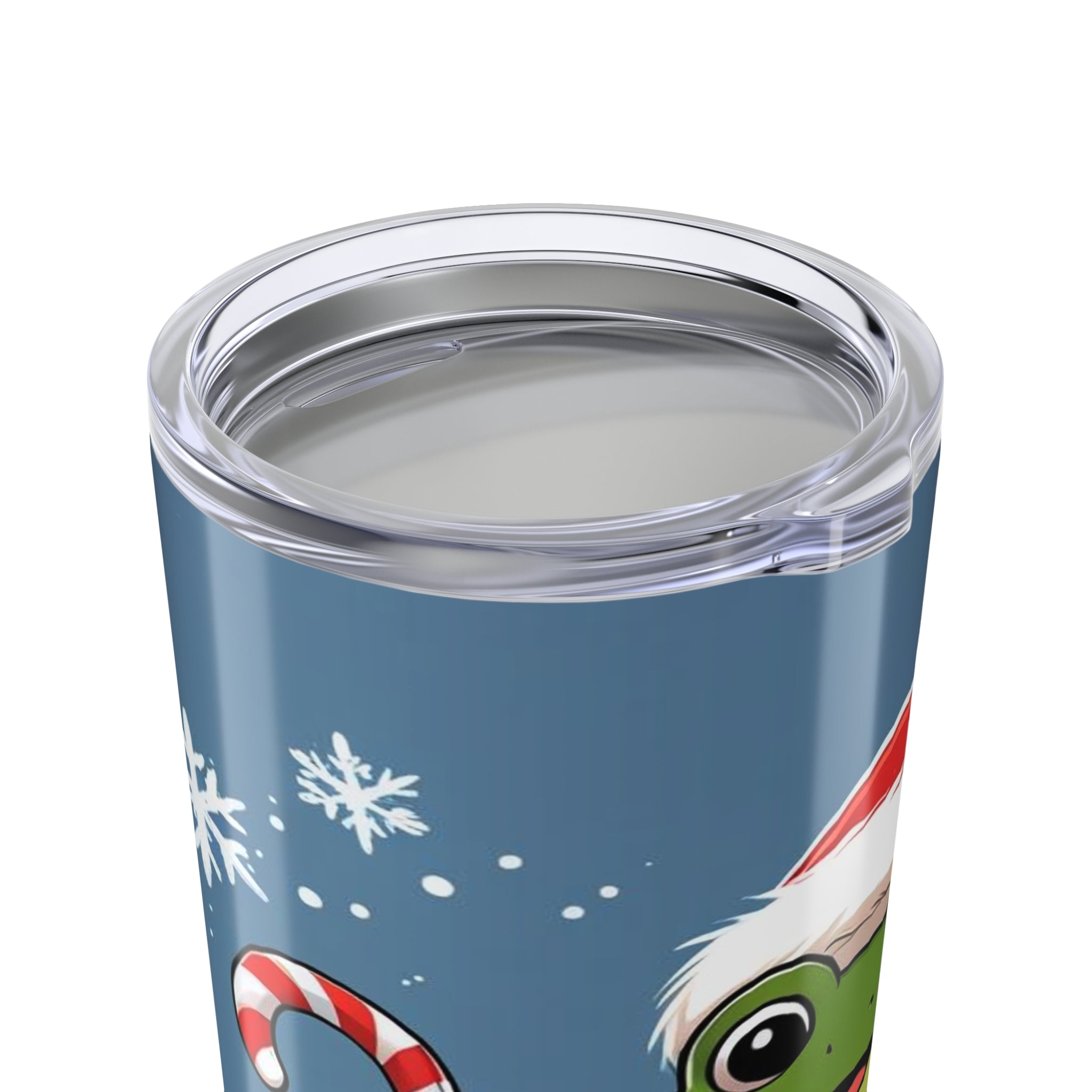 Puerto Rican Christmas Festive Frog Tumbler - 20oz Christmas Travel Mug, Holiday Drinkware, Cute Winter Gift, Santa Frog Cup, Winter Wonderland Beverage Holder - Metamorphosis Creations