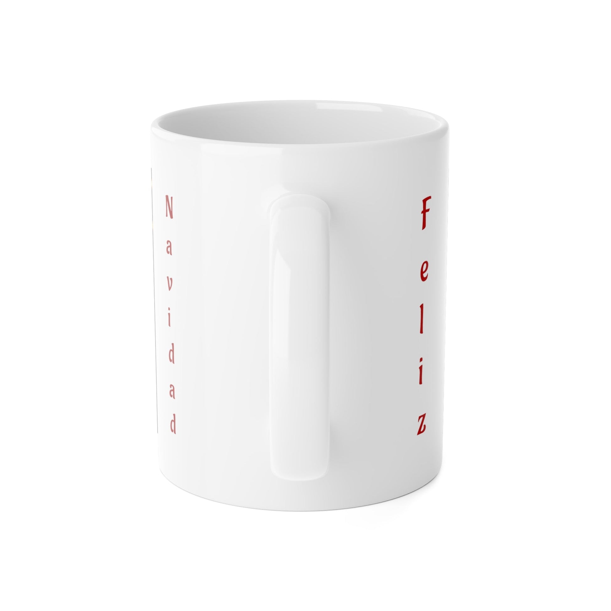 Puerto Rican Christmas Festive Holiday Mug for Coffee Lovers, Cute Gift for Christmas, Winter Wonderland Decor, 'Feliz' Design, Cozy Beverage Companion - Metamorphosis Creations