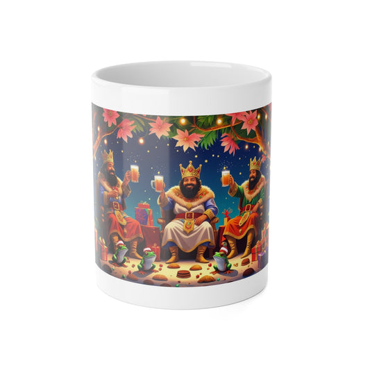 Puerto Rican Christmas Festive Holiday Mug for Coffee Lovers, Cute Gift for Christmas, Winter Wonderland Decor, 'Feliz' Design, Cozy Beverage Companion - Metamorphosis Creations