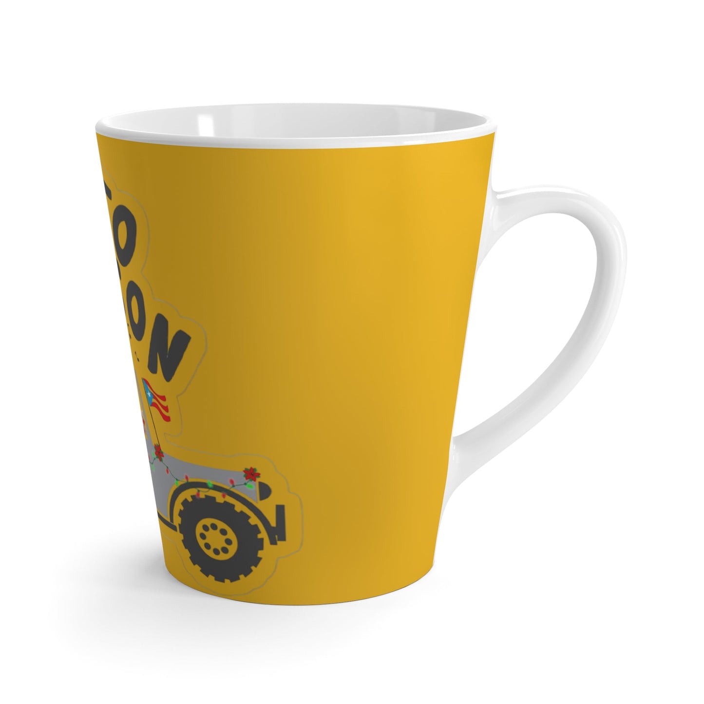 Puerto Rican Christmas Festive Latte Mug - Fun Coquito Season Design for Holiday Cheer, Christmas Gift, Winter Celebration, Unique Beverage Holder, Humorous [...] - Metamorphosis Creations