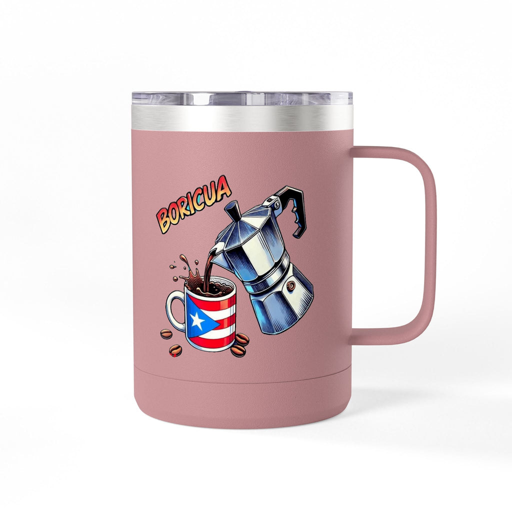 Puerto Rican Coffee Mug Tumbler, 15oz | Great Gift for Coffee Lovers, Unique Kitchen Decor, Perfect for Birthdays & Holidays - Metamorphosis Creations