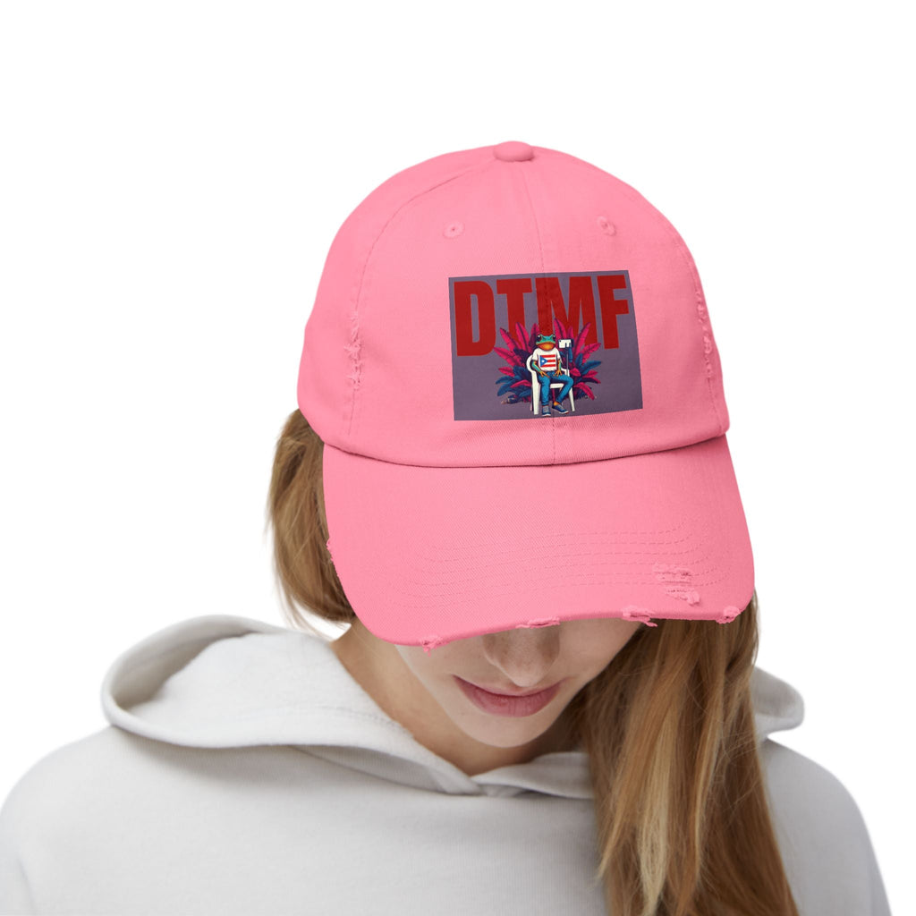 Puerto Rican Flag Distressed Cap – Cultural Pride Hat, Unisex Vintage Baseball Cap, Adjustable Boricua Heritage Apparel - Metamorphosis Creations