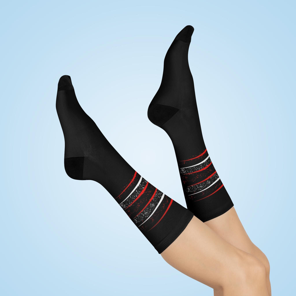 Puerto Rican Flag Footwear Cushioned Crew Socks - Metamorphosis Creations