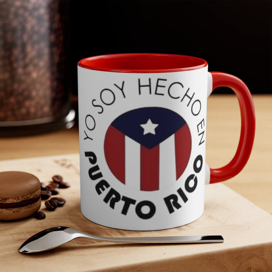 Puerto Rican Flag Mug Colorful Accent Mugs, 11oz - Metamorphosis Creations