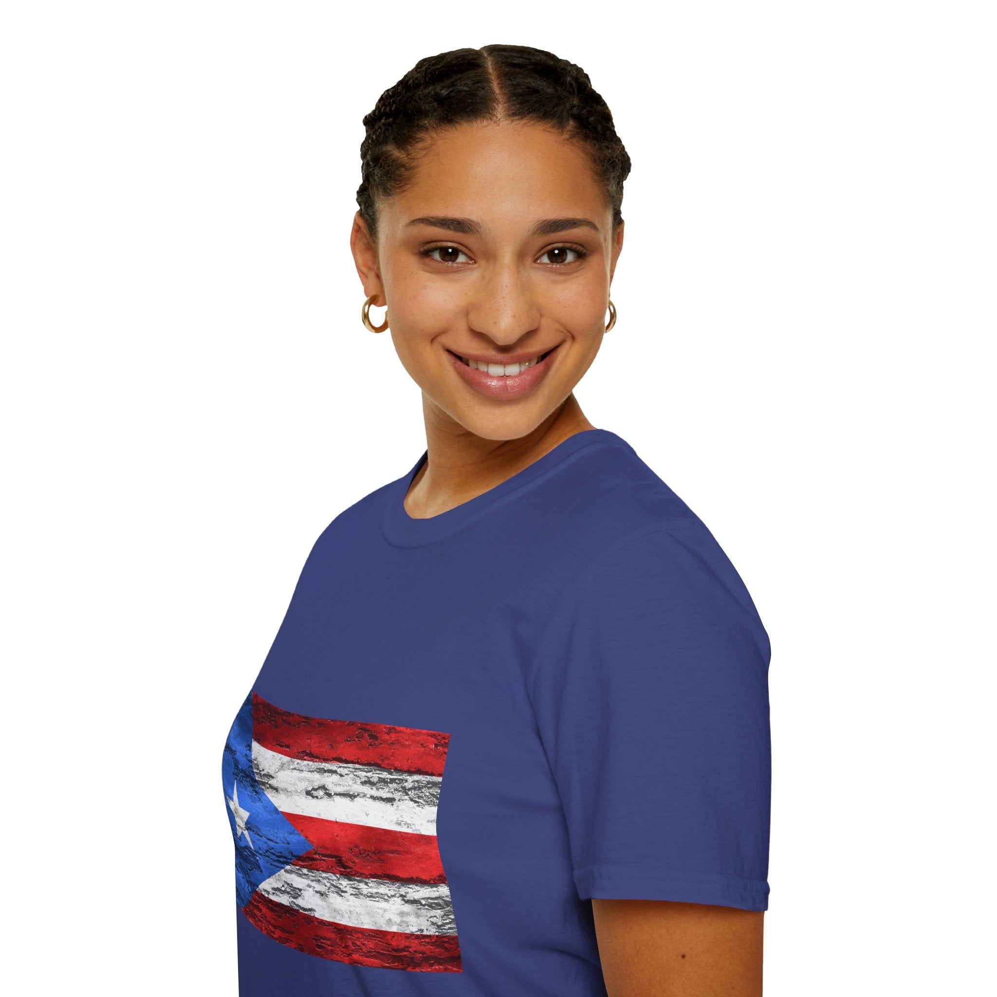 Puerto Rican Flag T-Shirt | Unisex Softstyle Tee | Perfect for Festivals, Patriotic Celebrations, Summer Wear, Gift Ideas, Casual Outfits - Metamorphosis Creations