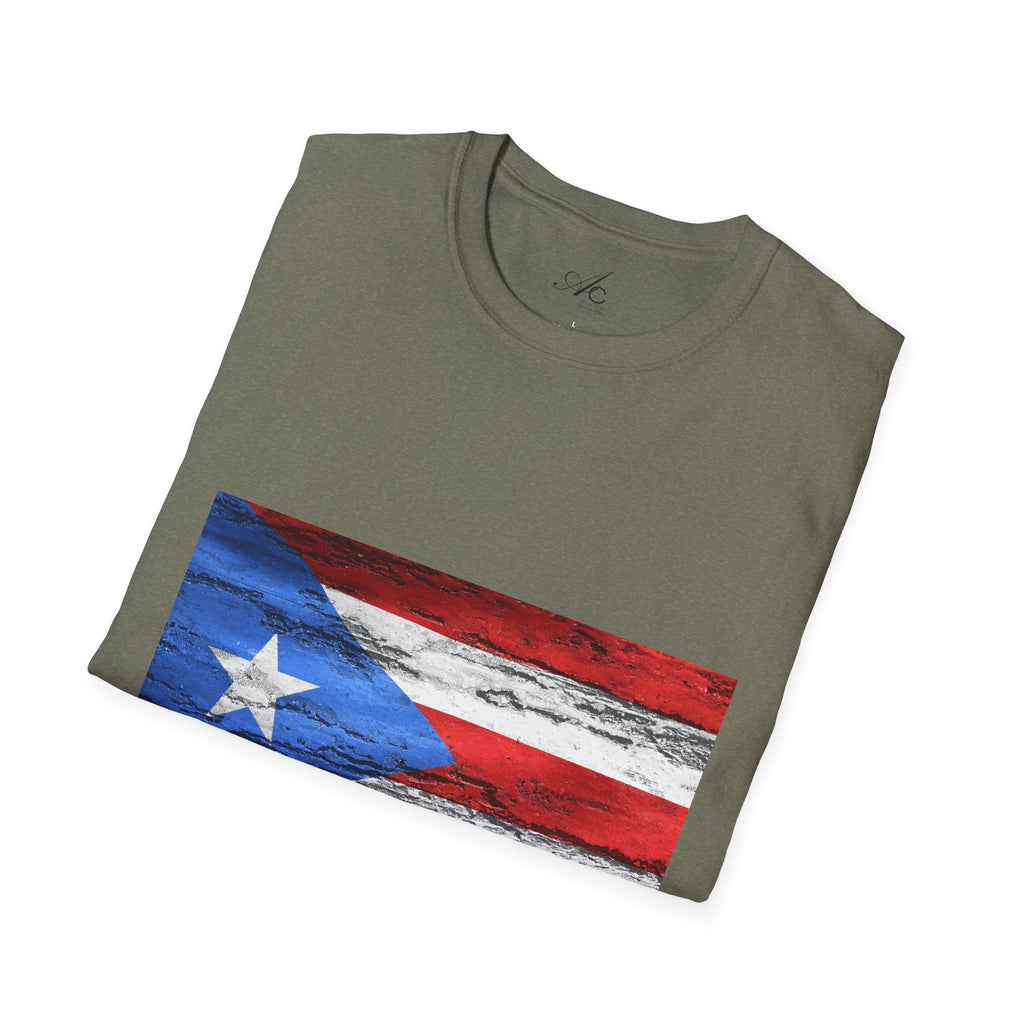 Puerto Rican Flag T-Shirt | Unisex Softstyle Tee | Perfect for Festivals, Patriotic Celebrations, Summer Wear, Gift Ideas, Casual Outfits - Metamorphosis Creations