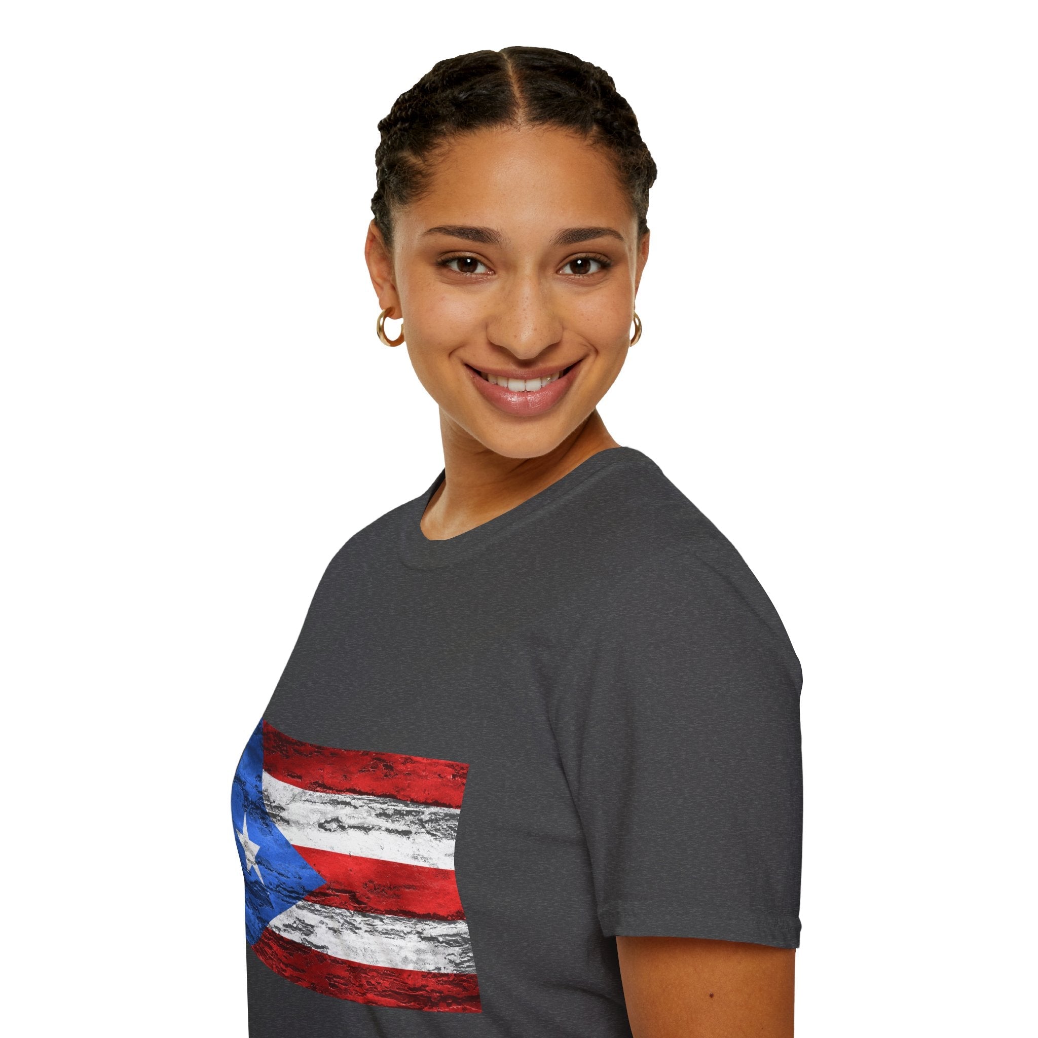 Puerto Rican Flag T-Shirt | Unisex Softstyle Tee | Perfect for Festivals, Patriotic Celebrations, Summer Wear, Gift Ideas, Casual Outfits - Metamorphosis Creations