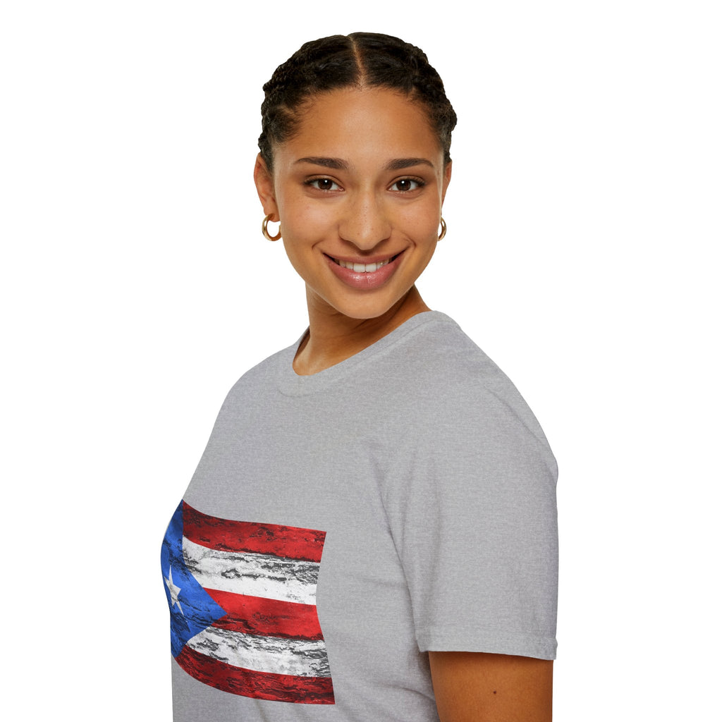 Puerto Rican Flag T-Shirt | Unisex Softstyle Tee | Perfect for Festivals, Patriotic Celebrations, Summer Wear, Gift Ideas, Casual Outfits - Metamorphosis Creations