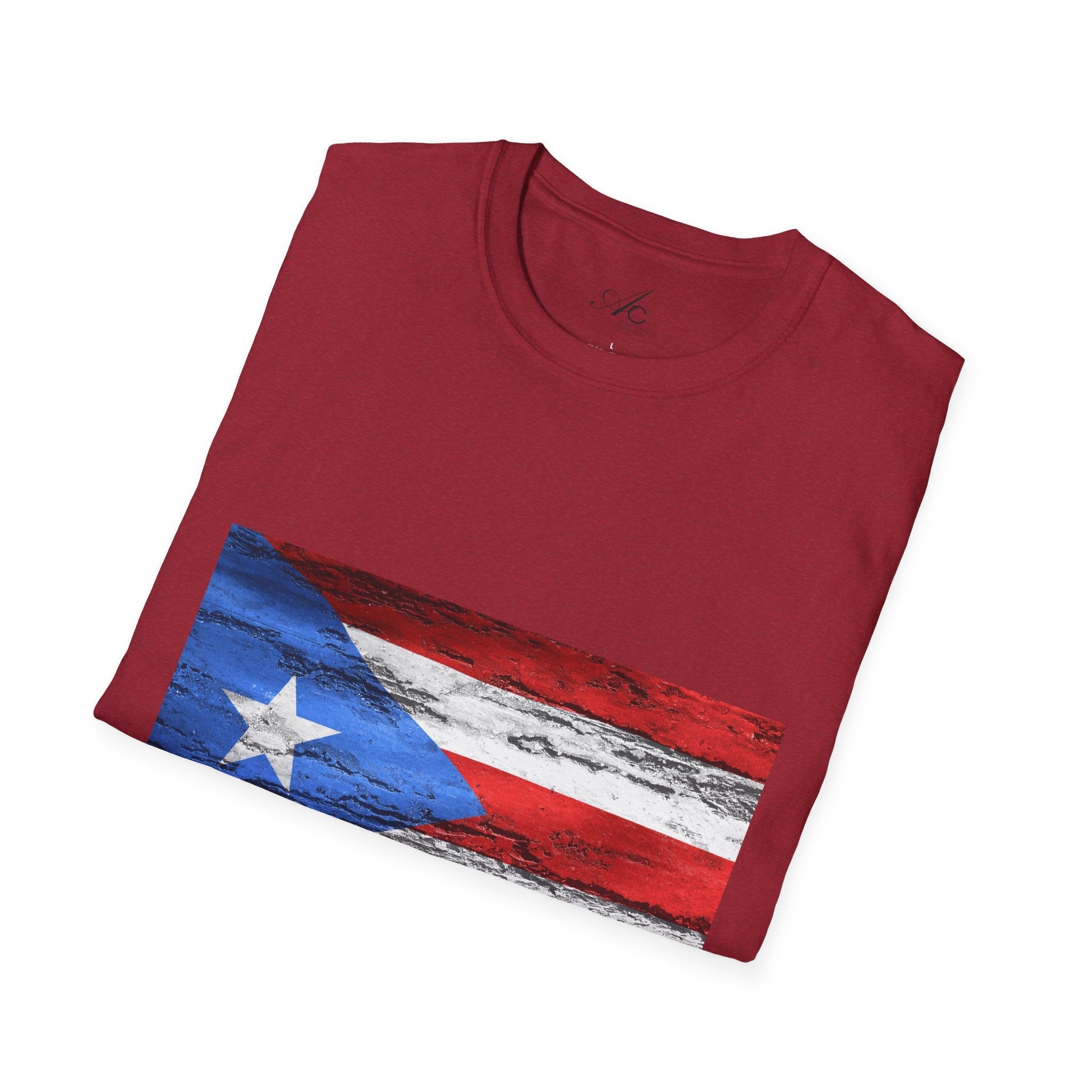 Puerto Rican Flag T-Shirt | Unisex Softstyle Tee | Perfect for Festivals, Patriotic Celebrations, Summer Wear, Gift Ideas, Casual Outfits - Metamorphosis Creations