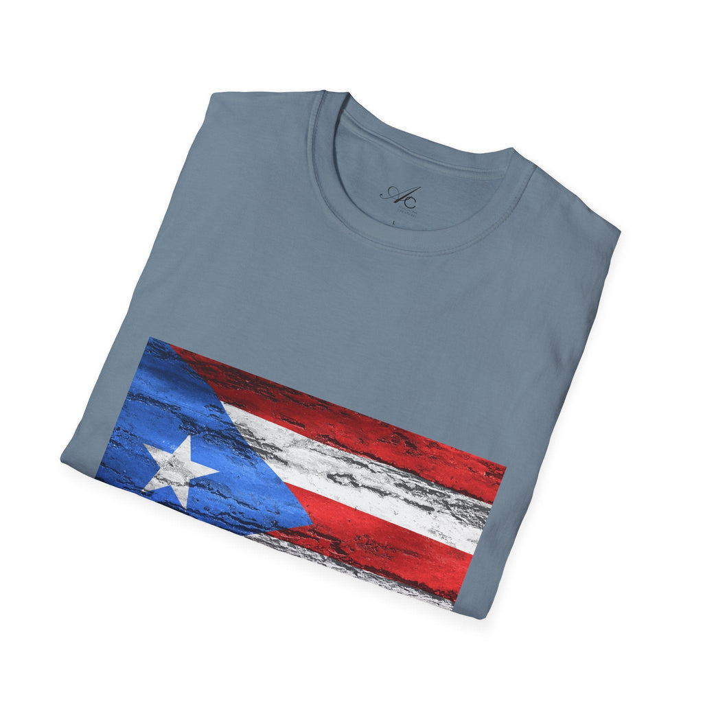 Puerto Rican Flag T-Shirt | Unisex Softstyle Tee | Perfect for Festivals, Patriotic Celebrations, Summer Wear, Gift Ideas, Casual Outfits - Metamorphosis Creations
