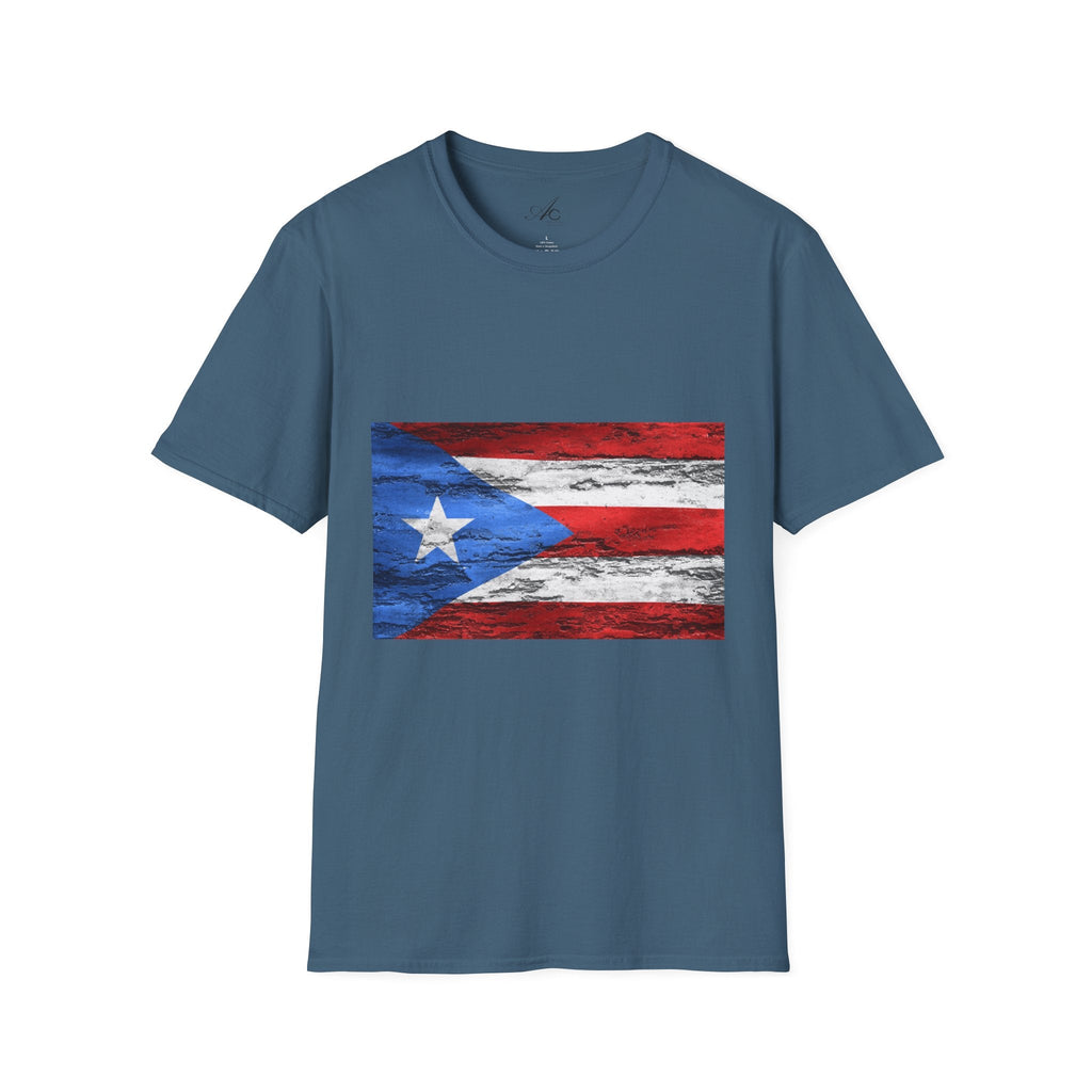 Puerto Rican Flag T-Shirt | Unisex Softstyle Tee | Perfect for Festivals, Patriotic Celebrations, Summer Wear, Gift Ideas, Casual Outfits - Metamorphosis Creations