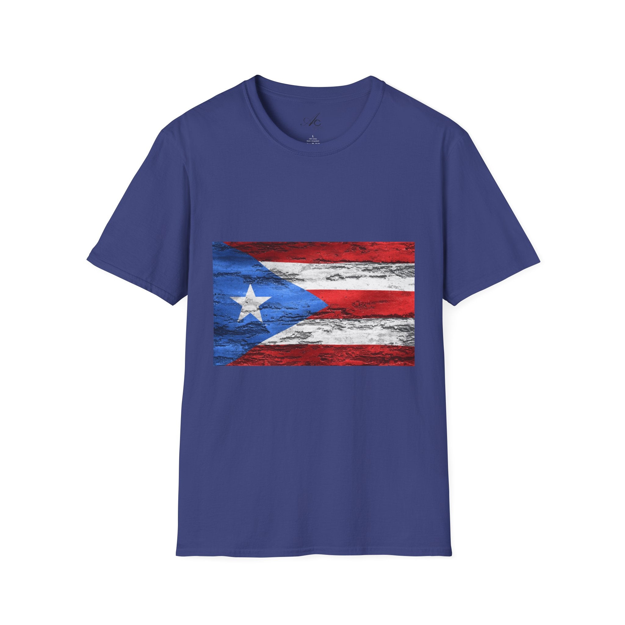 Puerto Rican Flag T-Shirt | Unisex Softstyle Tee | Perfect for Festivals, Patriotic Celebrations, Summer Wear, Gift Ideas, Casual Outfits - Metamorphosis Creations