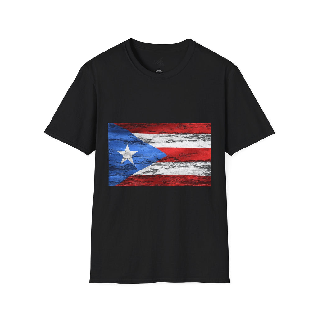 Puerto Rican Flag T-Shirt | Unisex Softstyle Tee | Perfect for Festivals, Patriotic Celebrations, Summer Wear, Gift Ideas, Casual Outfits - Metamorphosis Creations