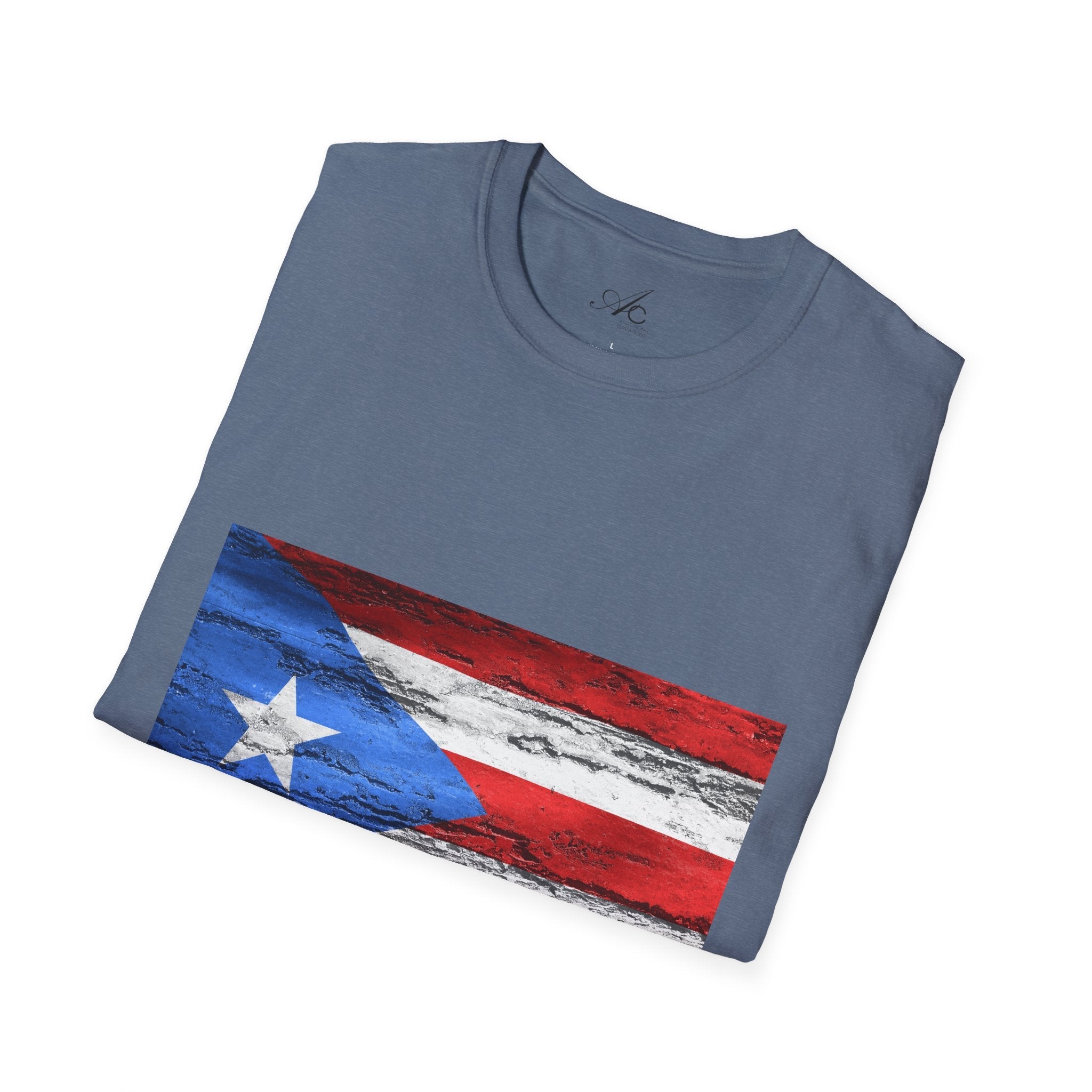 Puerto Rican Flag T-Shirt | Unisex Softstyle Tee | Perfect for Festivals, Patriotic Celebrations, Summer Wear, Gift Ideas, Casual Outfits - Metamorphosis Creations