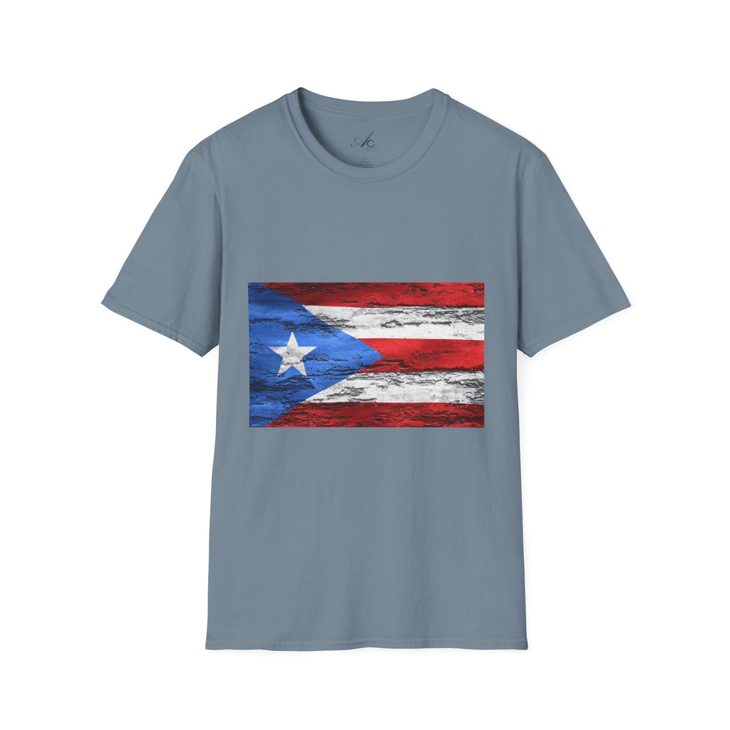 Puerto Rican Flag T-Shirt | Unisex Softstyle Tee | Perfect for Festivals, Patriotic Celebrations, Summer Wear, Gift Ideas, Casual Outfits - Metamorphosis Creations