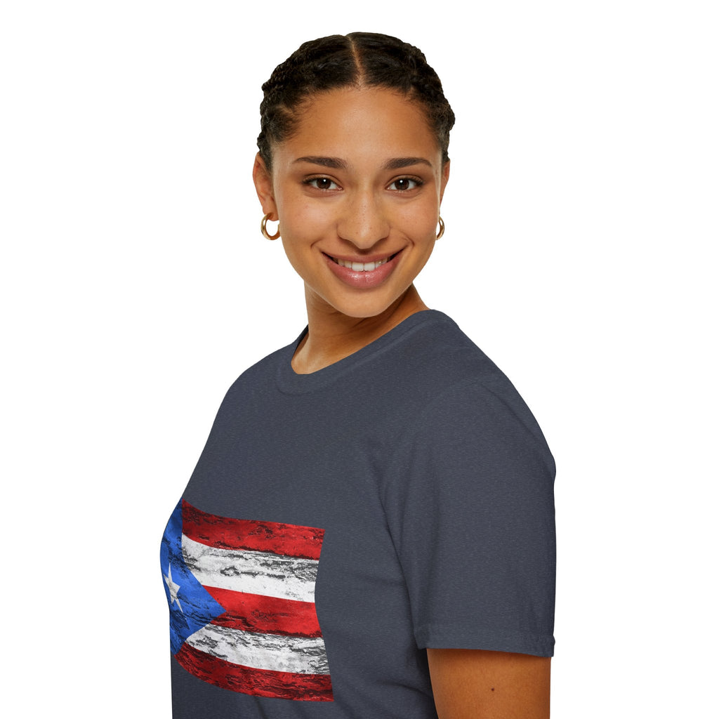 Puerto Rican Flag T-Shirt | Unisex Softstyle Tee | Perfect for Festivals, Patriotic Celebrations, Summer Wear, Gift Ideas, Casual Outfits - Metamorphosis Creations
