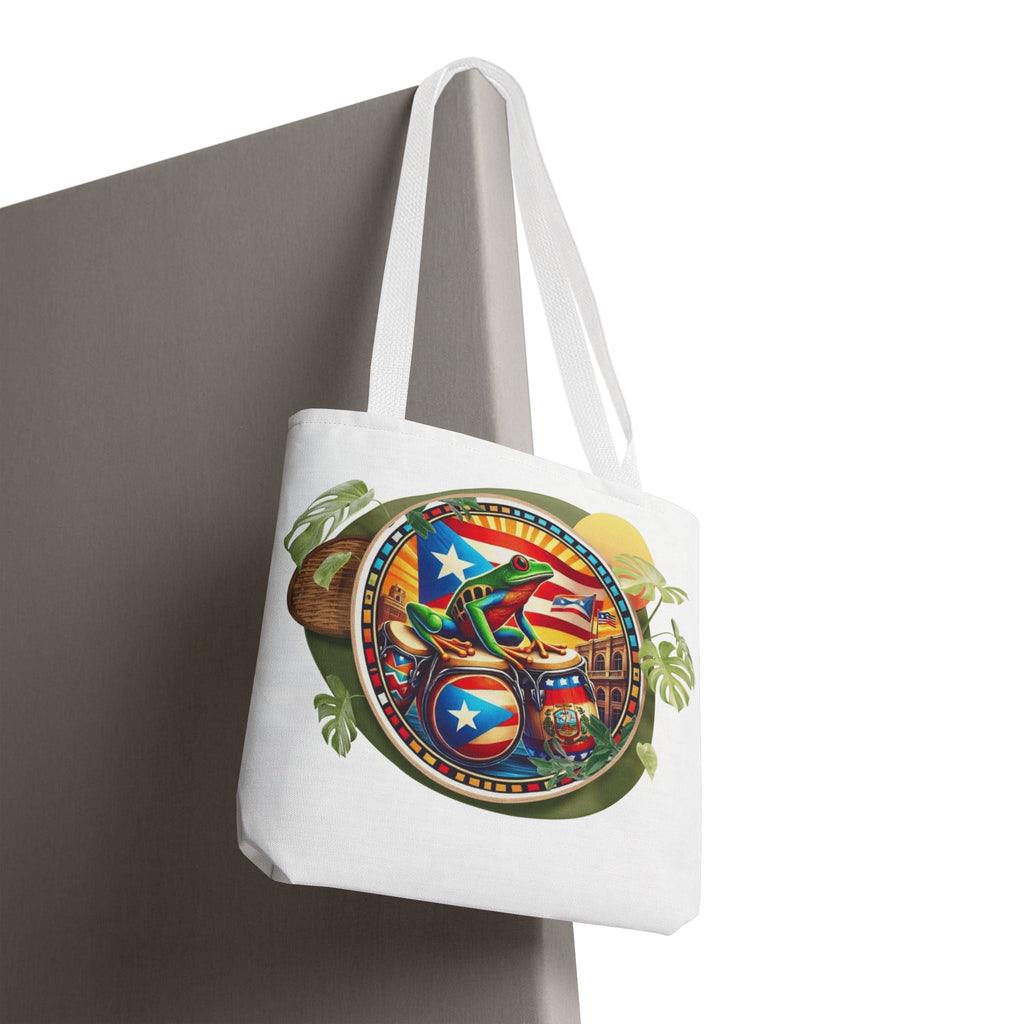 Puerto Rican Flag Tote Borinquen Beach Essentials, Travel Companion, Great for Gifts or Festivals - Metamorphosis Creations