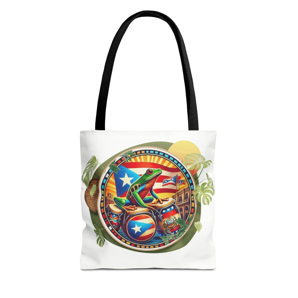 Puerto Rican Flag Tote Borinquen Beach Essentials, Travel Companion, Great for Gifts or Festivals - Metamorphosis Creations