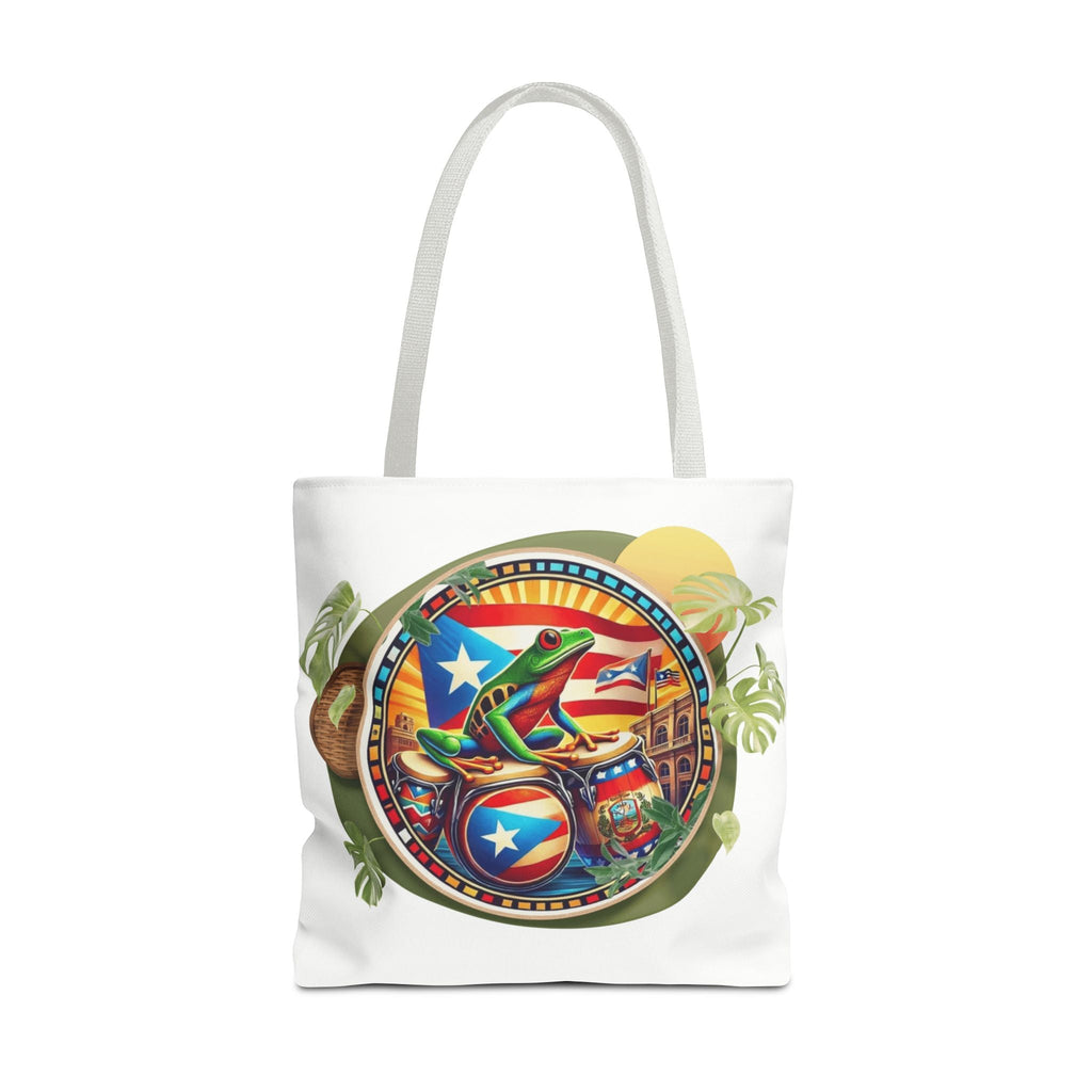 Puerto Rican Flag Tote Borinquen Beach Essentials, Travel Companion, Great for Gifts or Festivals - Metamorphosis Creations