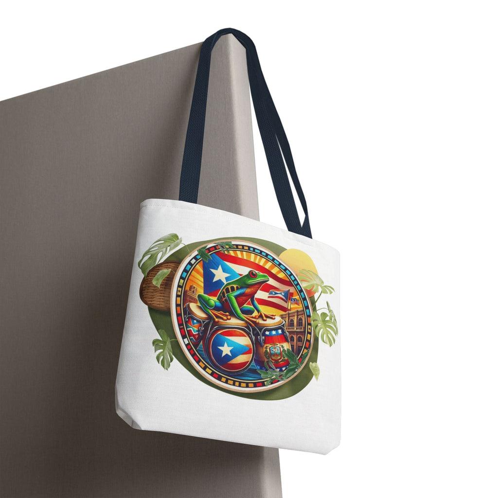Puerto Rican Flag Tote Borinquen Beach Essentials, Travel Companion, Great for Gifts or Festivals - Metamorphosis Creations
