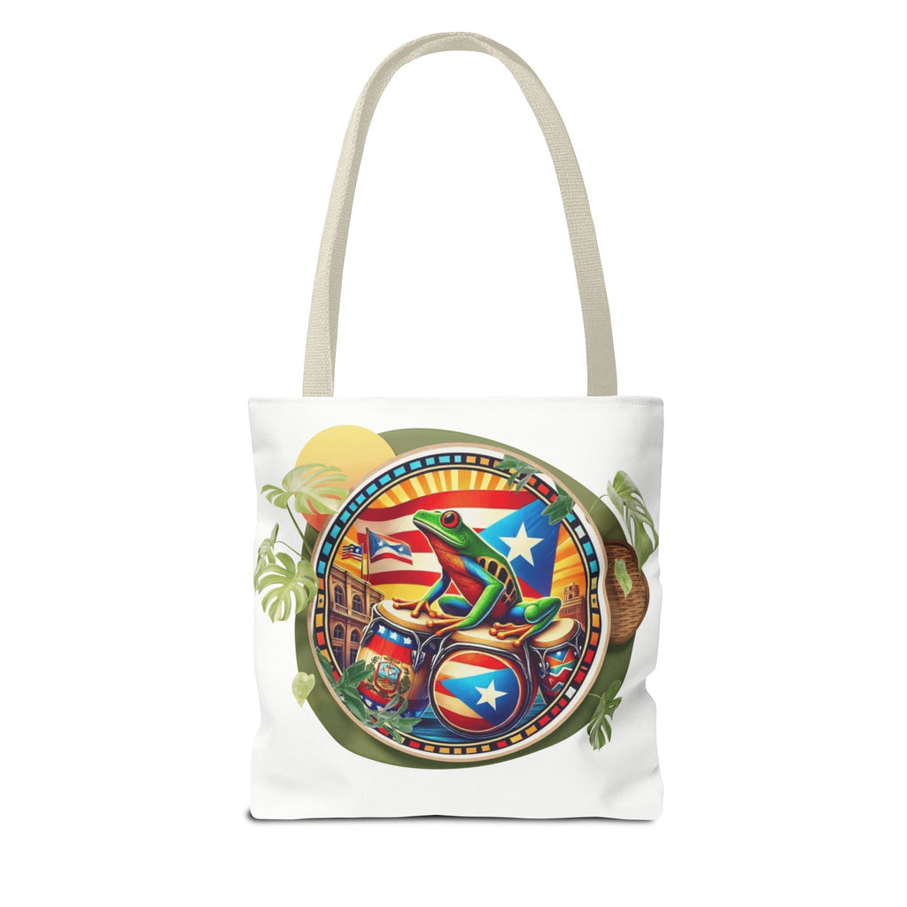 Puerto Rican Flag Tote Borinquen Beach Essentials, Travel Companion, Great for Gifts or Festivals - Metamorphosis Creations