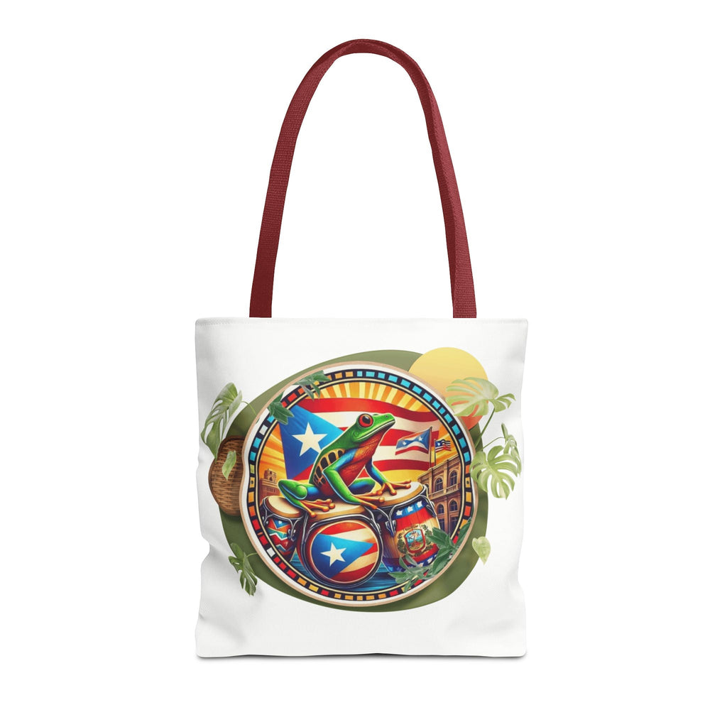 Puerto Rican Flag Tote Borinquen Beach Essentials, Travel Companion, Great for Gifts or Festivals - Metamorphosis Creations