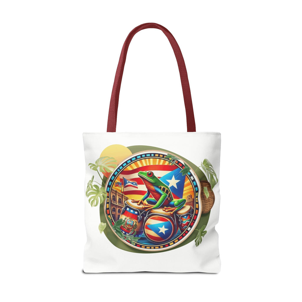 Puerto Rican Flag Tote Borinquen Beach Essentials, Travel Companion, Great for Gifts or Festivals - Metamorphosis Creations