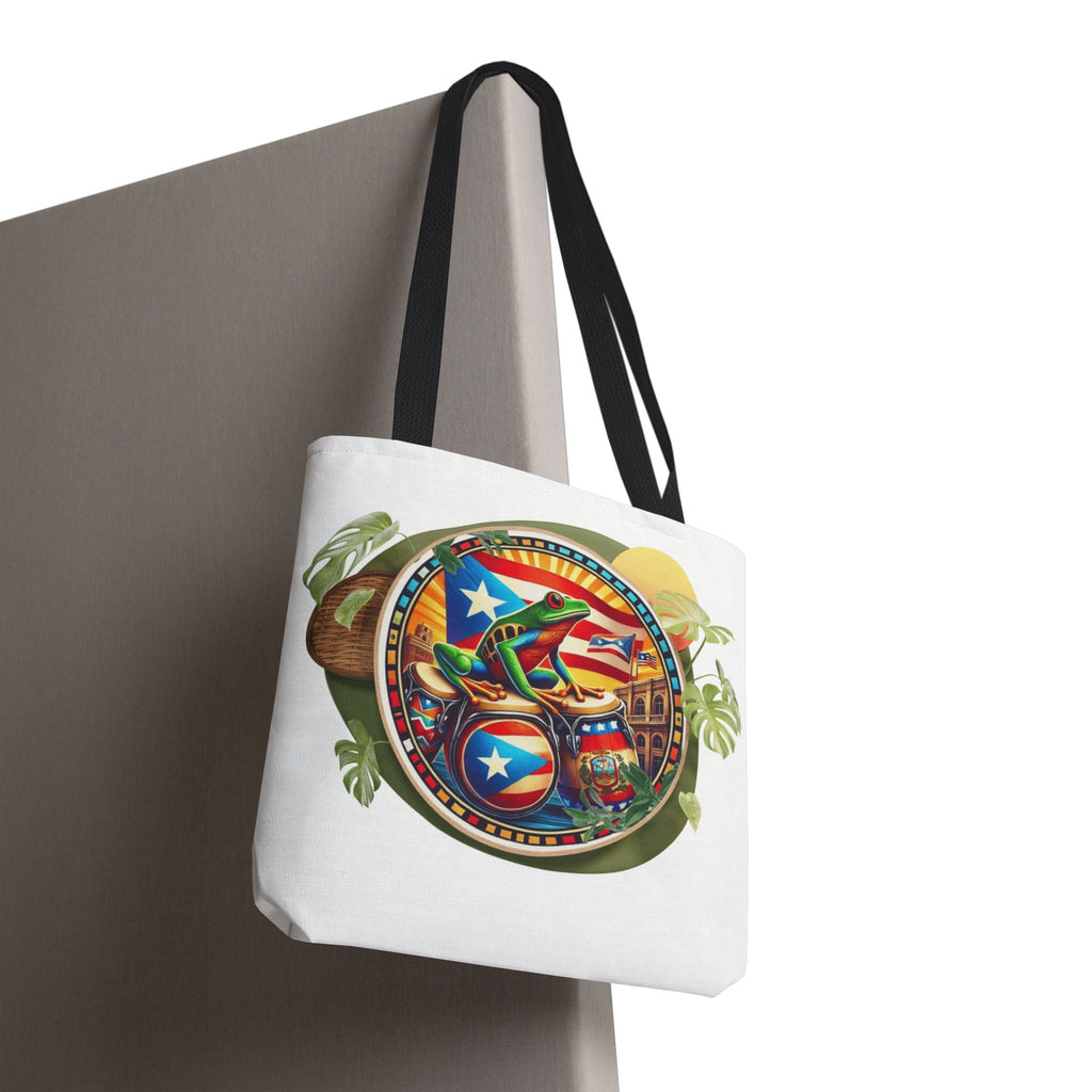 Puerto Rican Flag Tote Borinquen Beach Essentials, Travel Companion, Great for Gifts or Festivals - Metamorphosis Creations