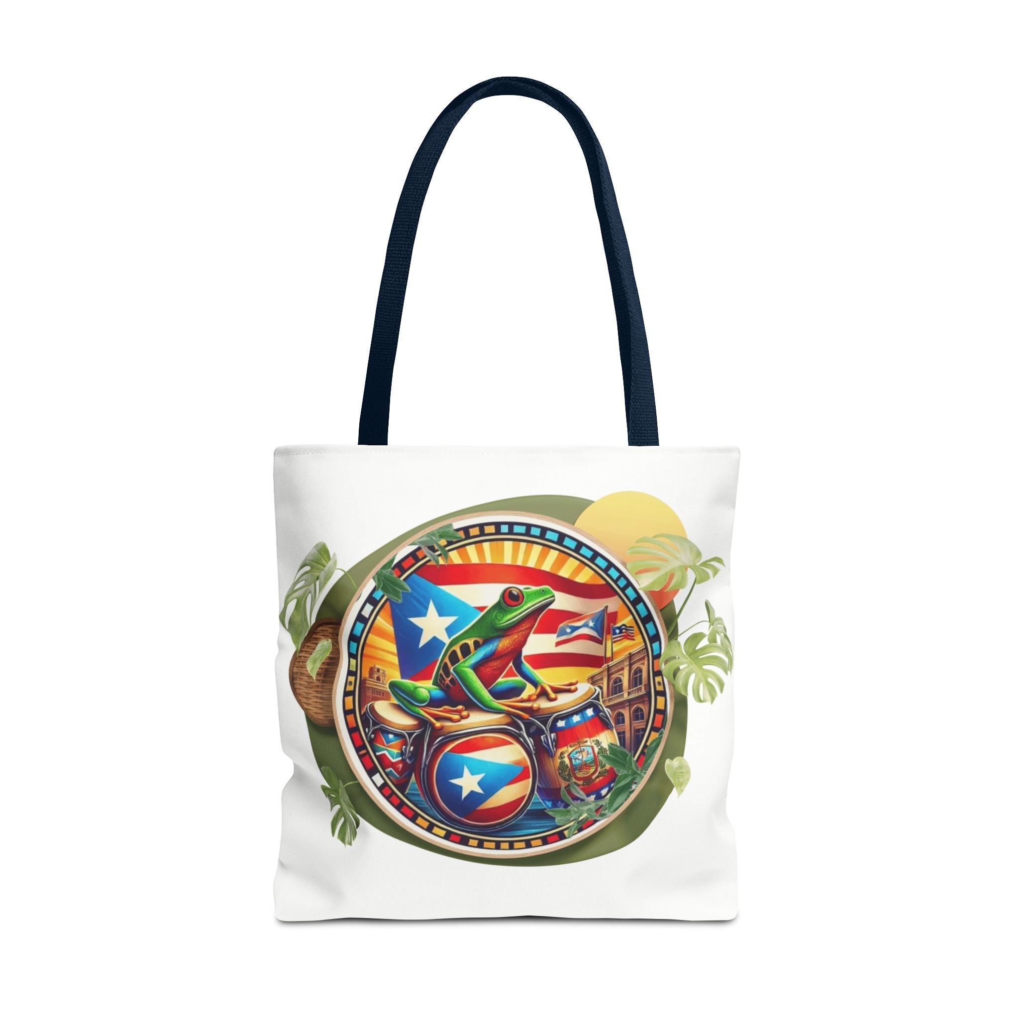 Puerto Rican Flag Tote Borinquen Beach Essentials, Travel Companion, Great for Gifts or Festivals - Metamorphosis Creations