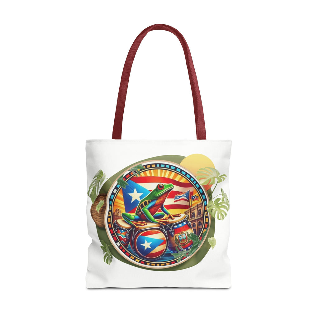 Puerto Rican Flag Tote Borinquen Beach Essentials, Travel Companion, Great for Gifts or Festivals - Metamorphosis Creations