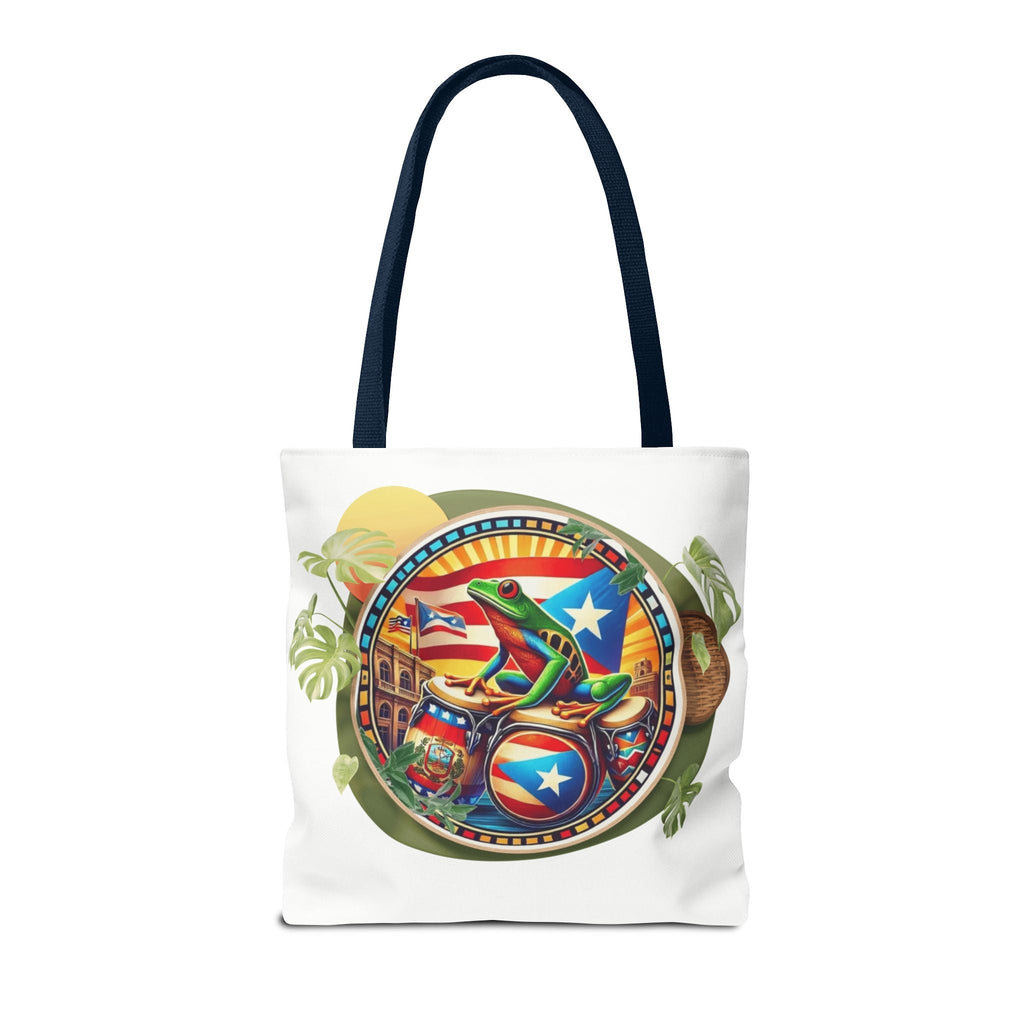 Puerto Rican Flag Tote Borinquen Beach Essentials, Travel Companion, Great for Gifts or Festivals - Metamorphosis Creations