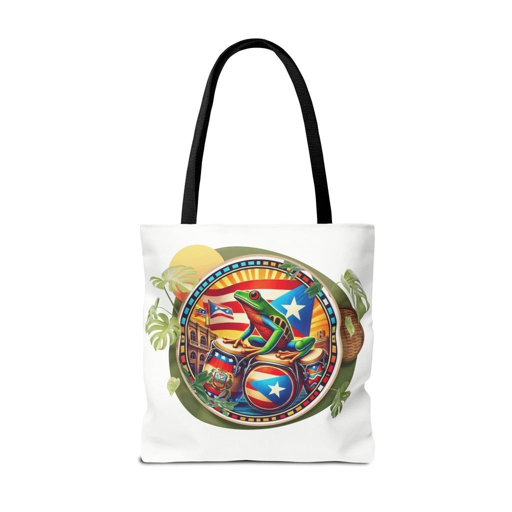 Puerto Rican Flag Tote Borinquen Beach Essentials, Travel Companion, Great for Gifts or Festivals - Metamorphosis Creations