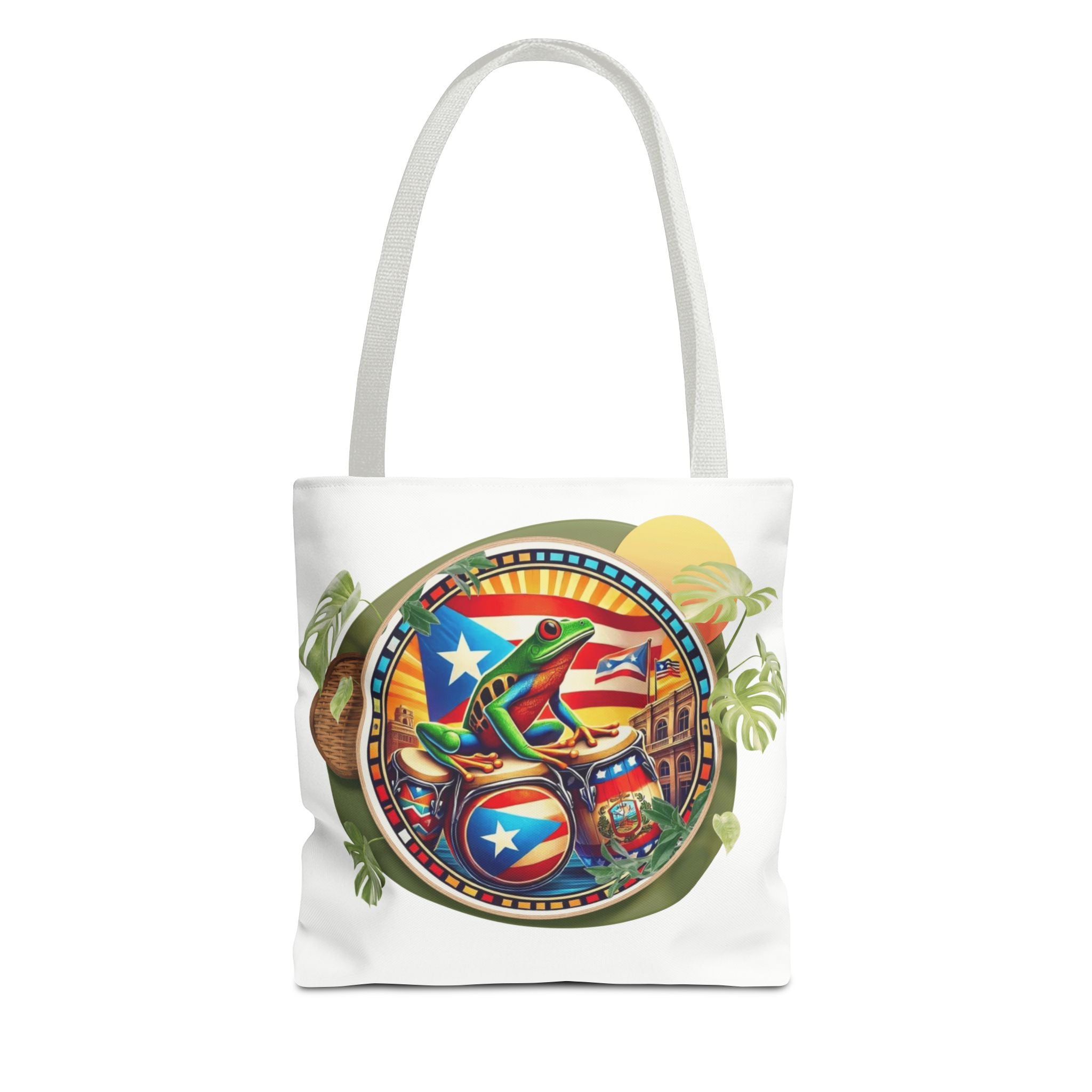 Puerto Rican Flag Tote Borinquen Beach Essentials, Travel Companion, Great for Gifts or Festivals - Metamorphosis Creations