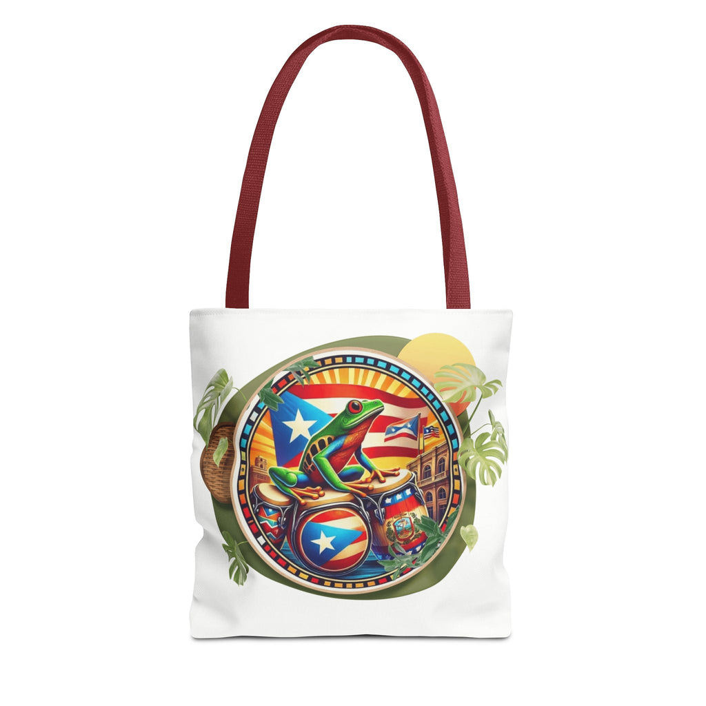 Puerto Rican Flag Tote Borinquen Beach Essentials, Travel Companion, Great for Gifts or Festivals - Metamorphosis Creations