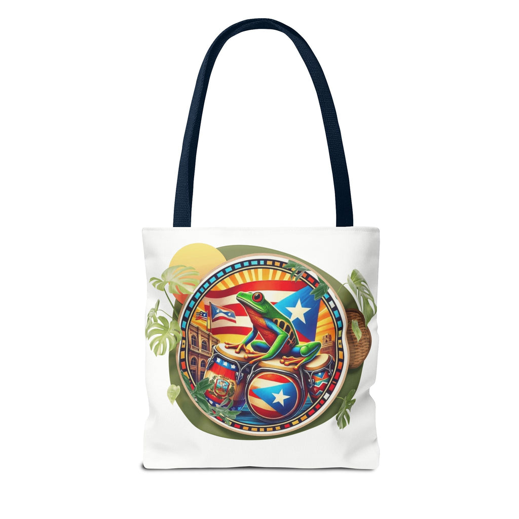 Puerto Rican Flag Tote Borinquen Beach Essentials, Travel Companion, Great for Gifts or Festivals - Metamorphosis Creations