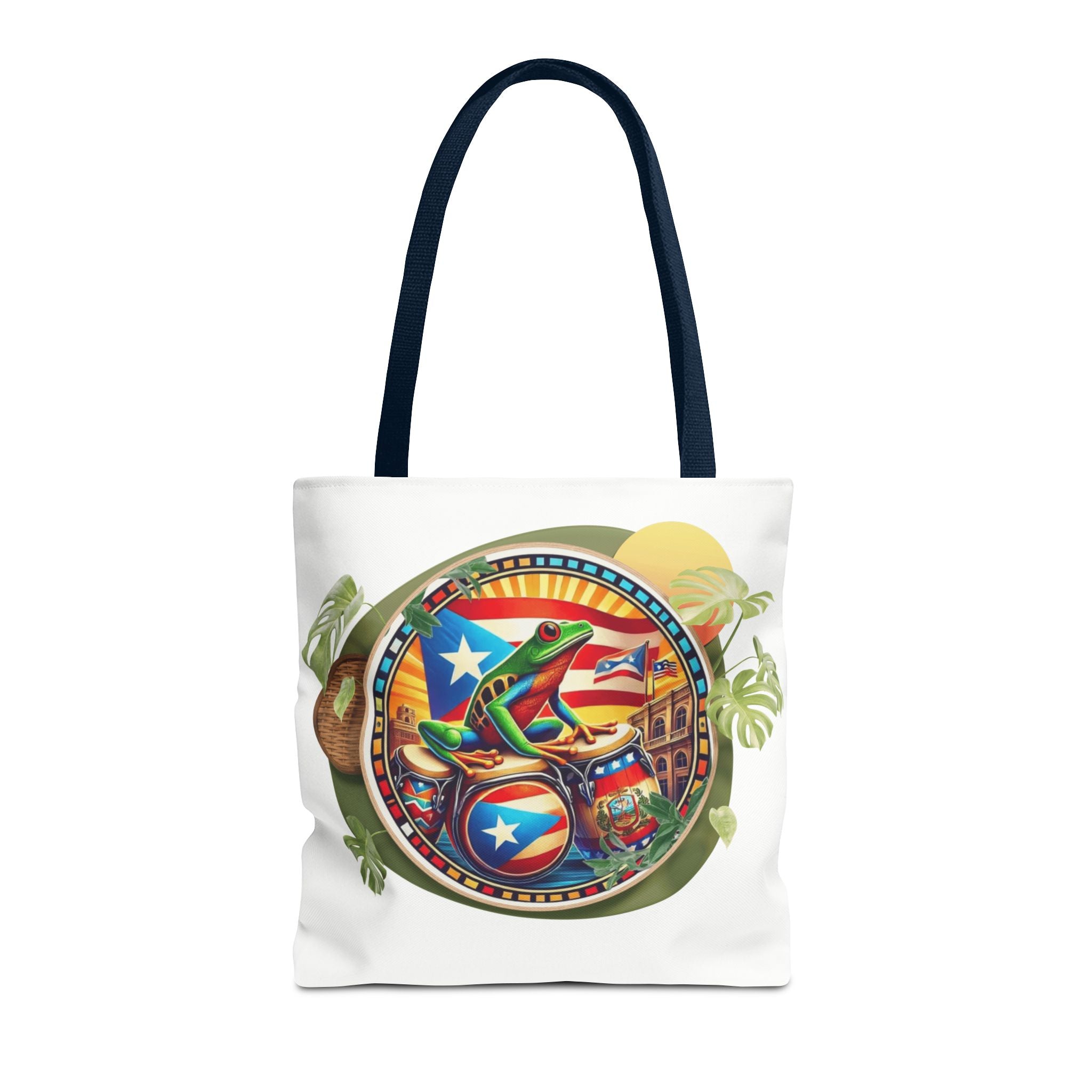 Puerto Rican Flag Tote Borinquen Beach Essentials, Travel Companion, Great for Gifts or Festivals - Metamorphosis Creations