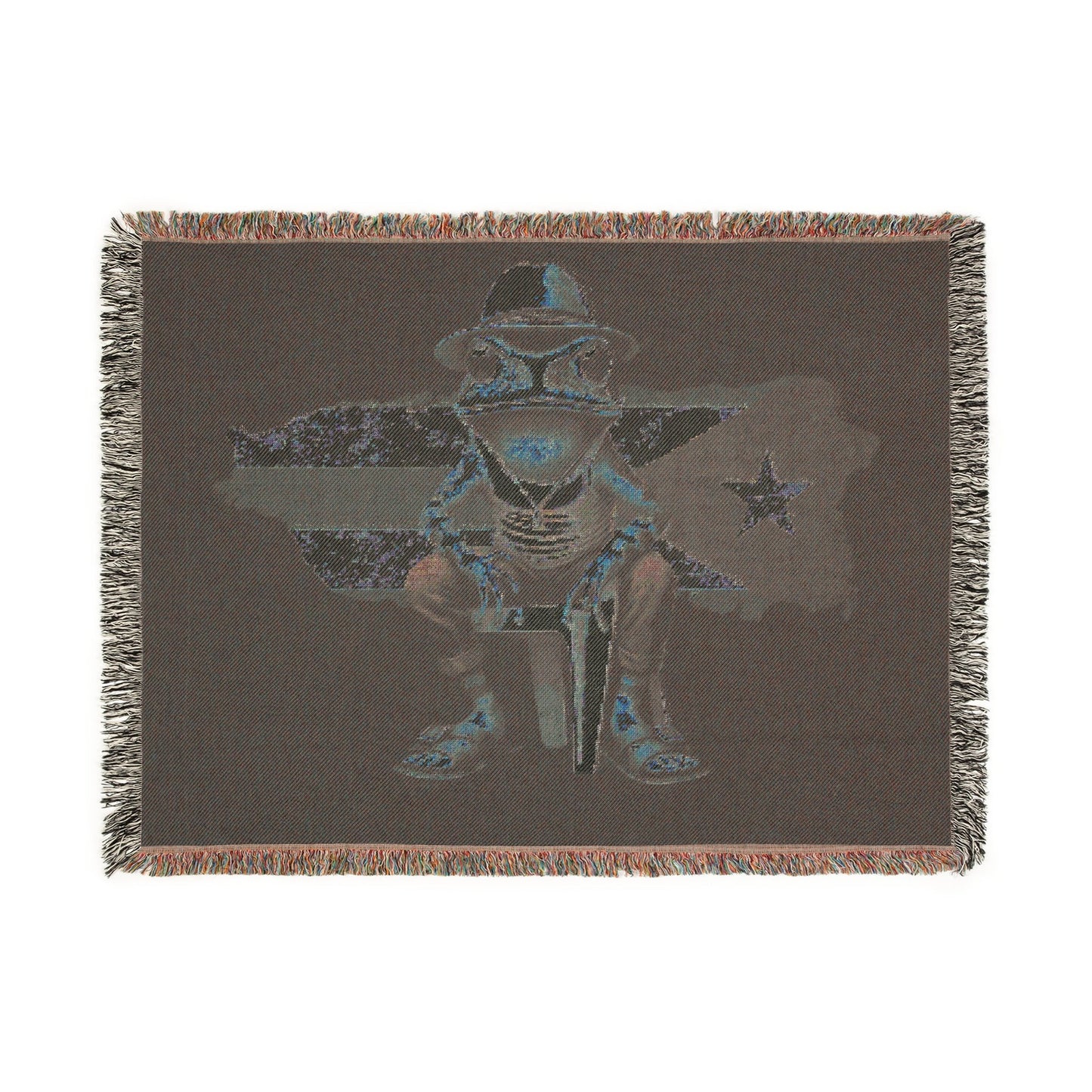 Puerto Rican Heritage Blanket with Unique Designs Woven Blanket - Metamorphosis Creations