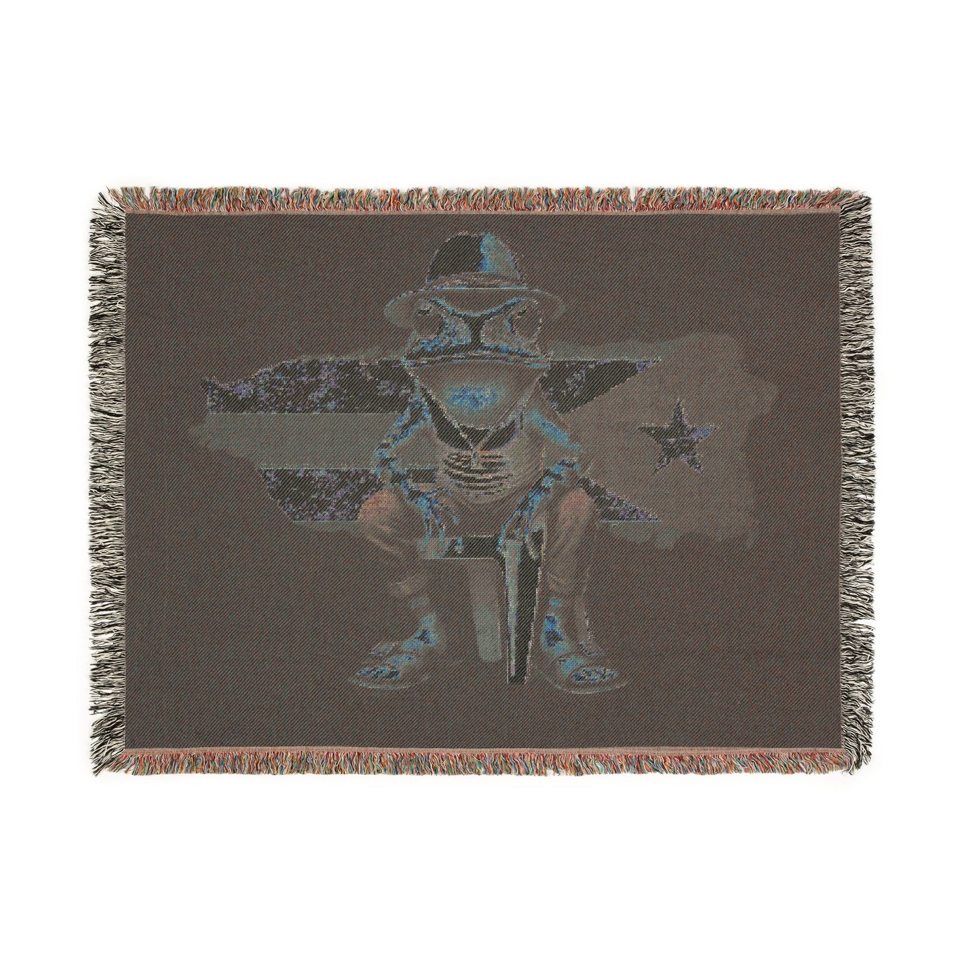 Puerto Rican Heritage Blanket with Unique Designs Woven Blanket - Metamorphosis Creations