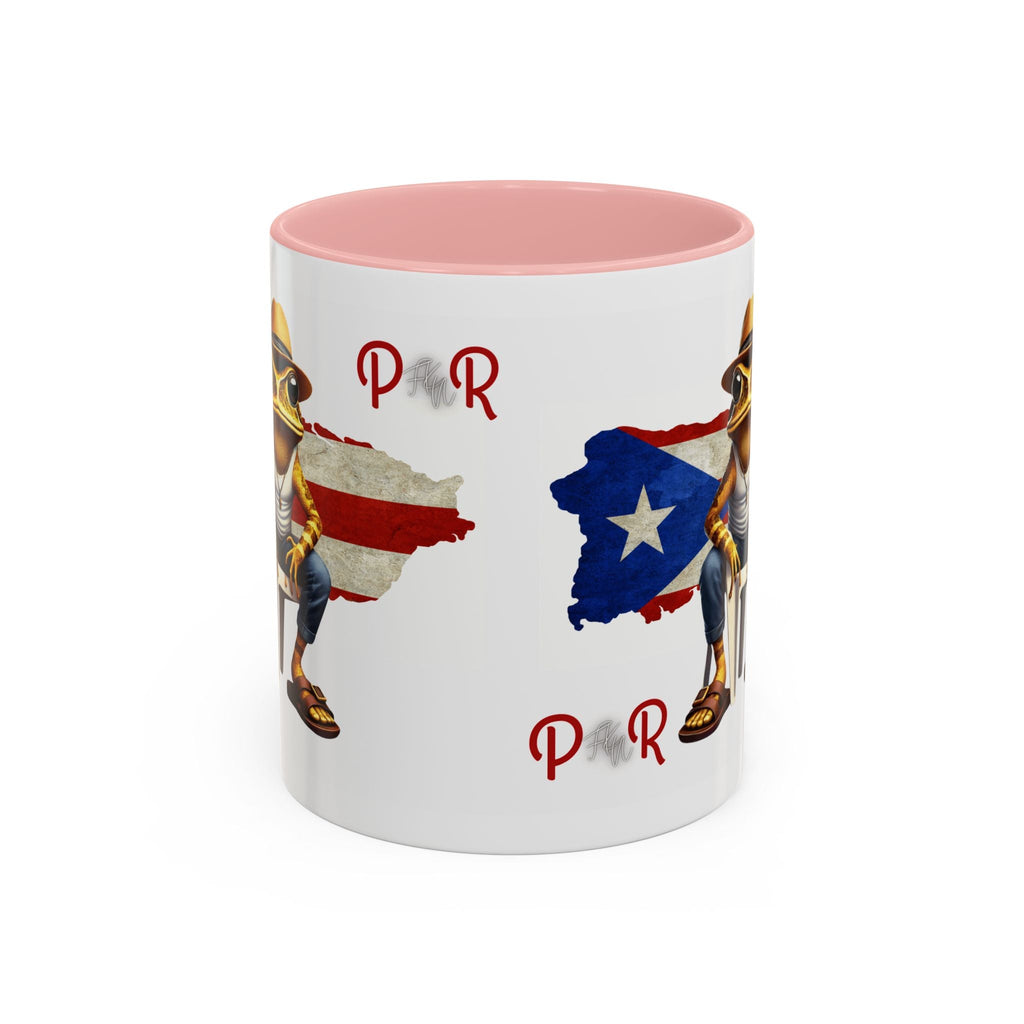 Puerto Rican Heritage Mugs with Unique Designs" Accent Coffee Mug (11, 15oz) - Metamorphosis Creations