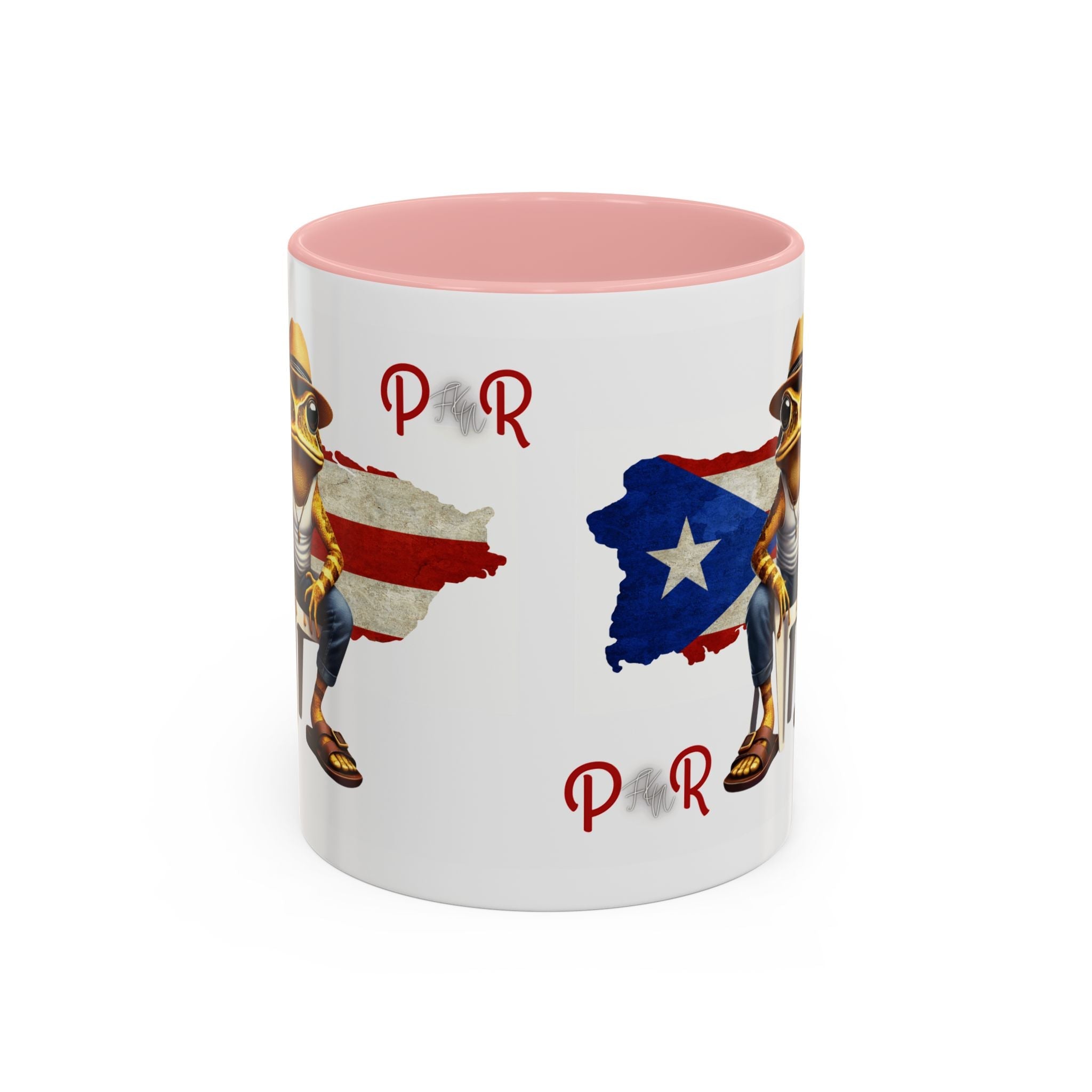 Puerto Rican Heritage Mugs with Unique Designs" Accent Coffee Mug (11, 15oz) - Metamorphosis Creations
