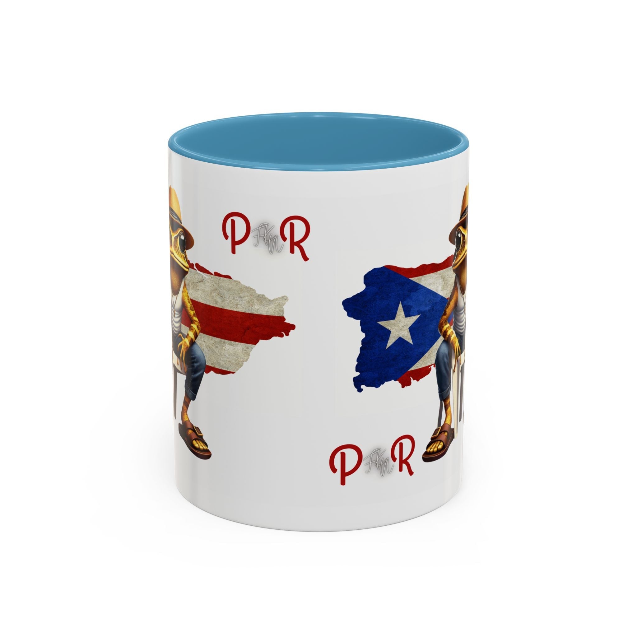 Puerto Rican Heritage Mugs with Unique Designs" Accent Coffee Mug (11, 15oz) - Metamorphosis Creations