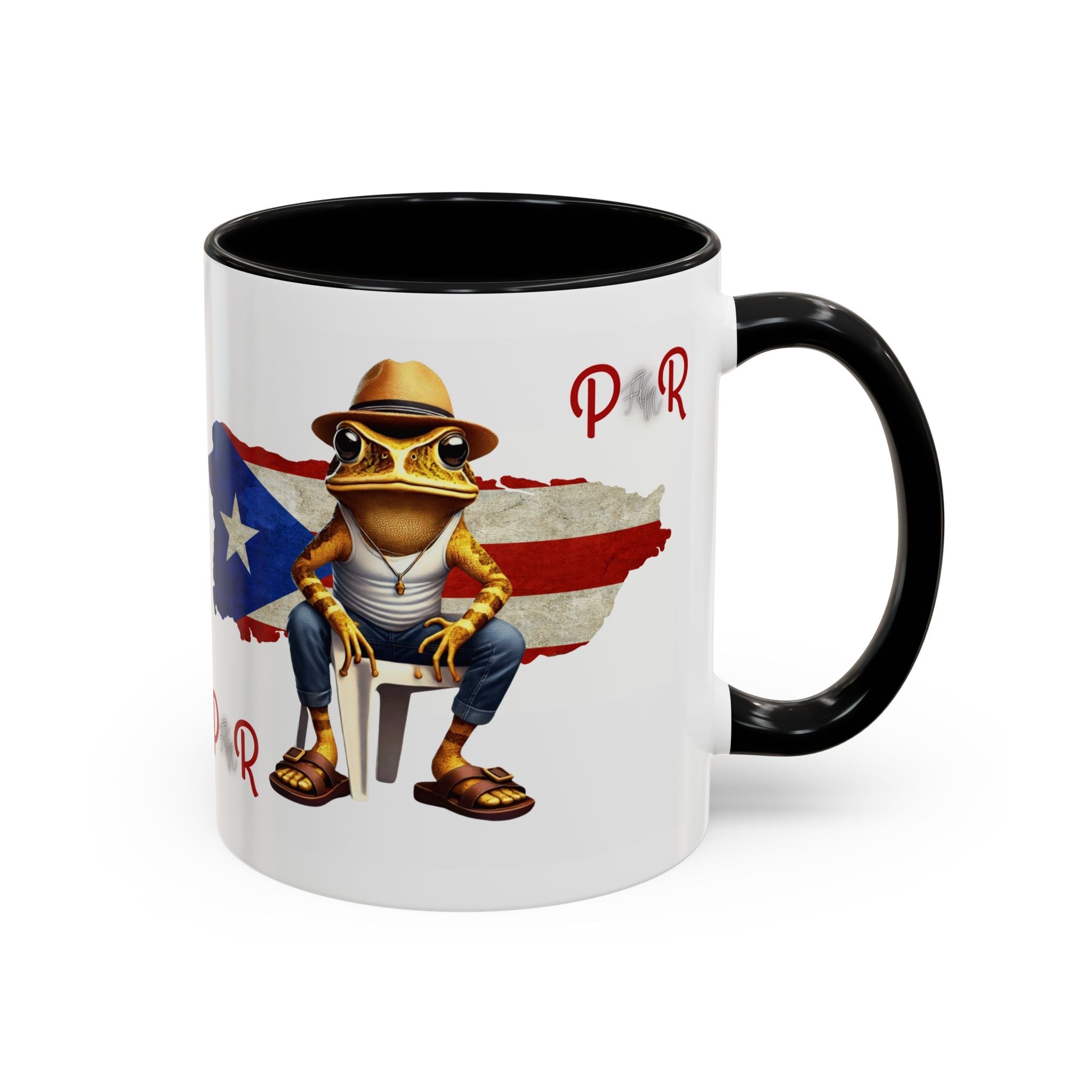 Puerto Rican Heritage Mugs with Unique Designs" Accent Coffee Mug (11, 15oz) - Metamorphosis Creations