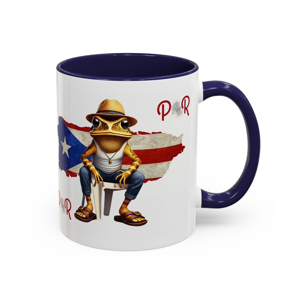 Puerto Rican Heritage Mugs with Unique Designs" Accent Coffee Mug (11, 15oz) - Metamorphosis Creations