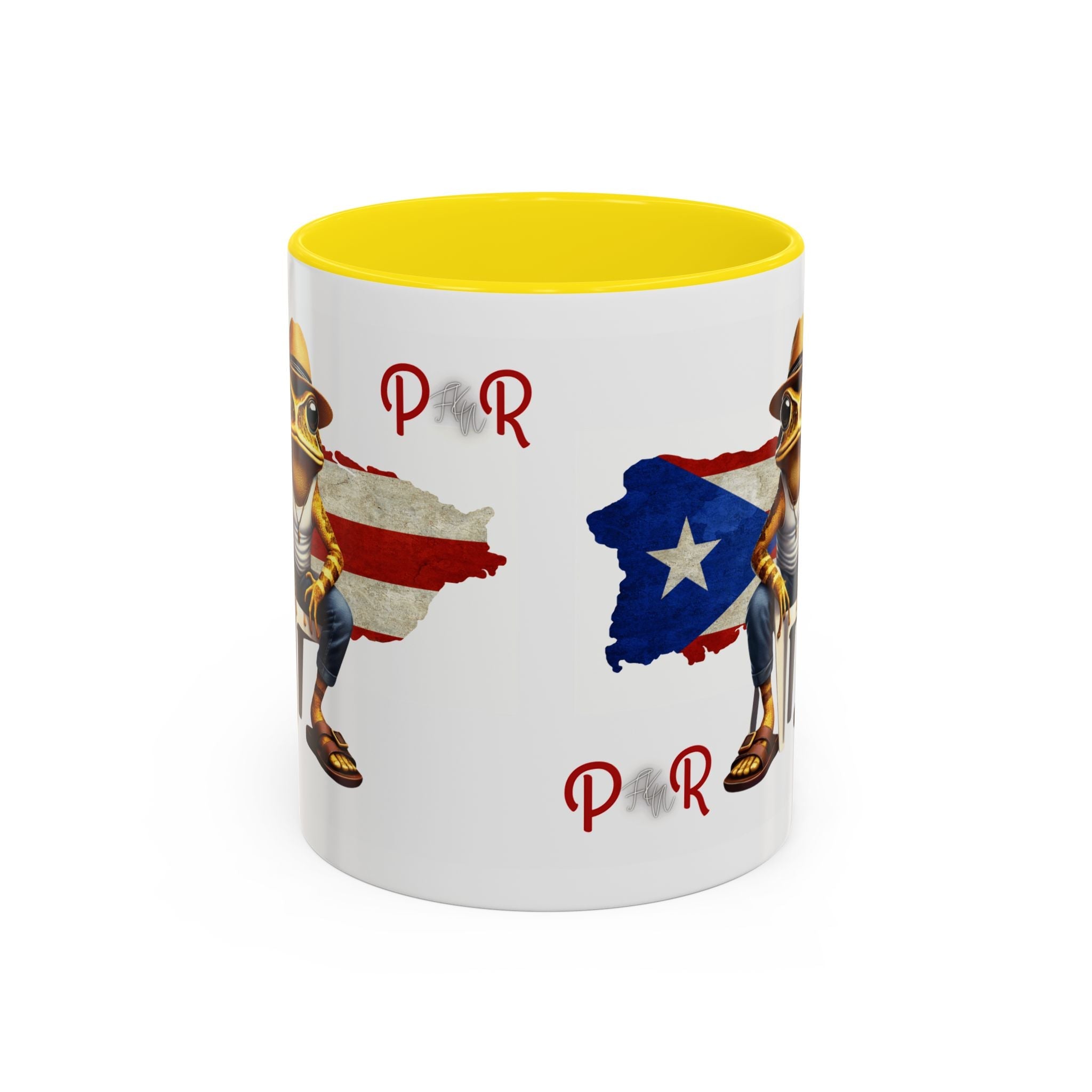 Puerto Rican Heritage Mugs with Unique Designs" Accent Coffee Mug (11, 15oz) - Metamorphosis Creations