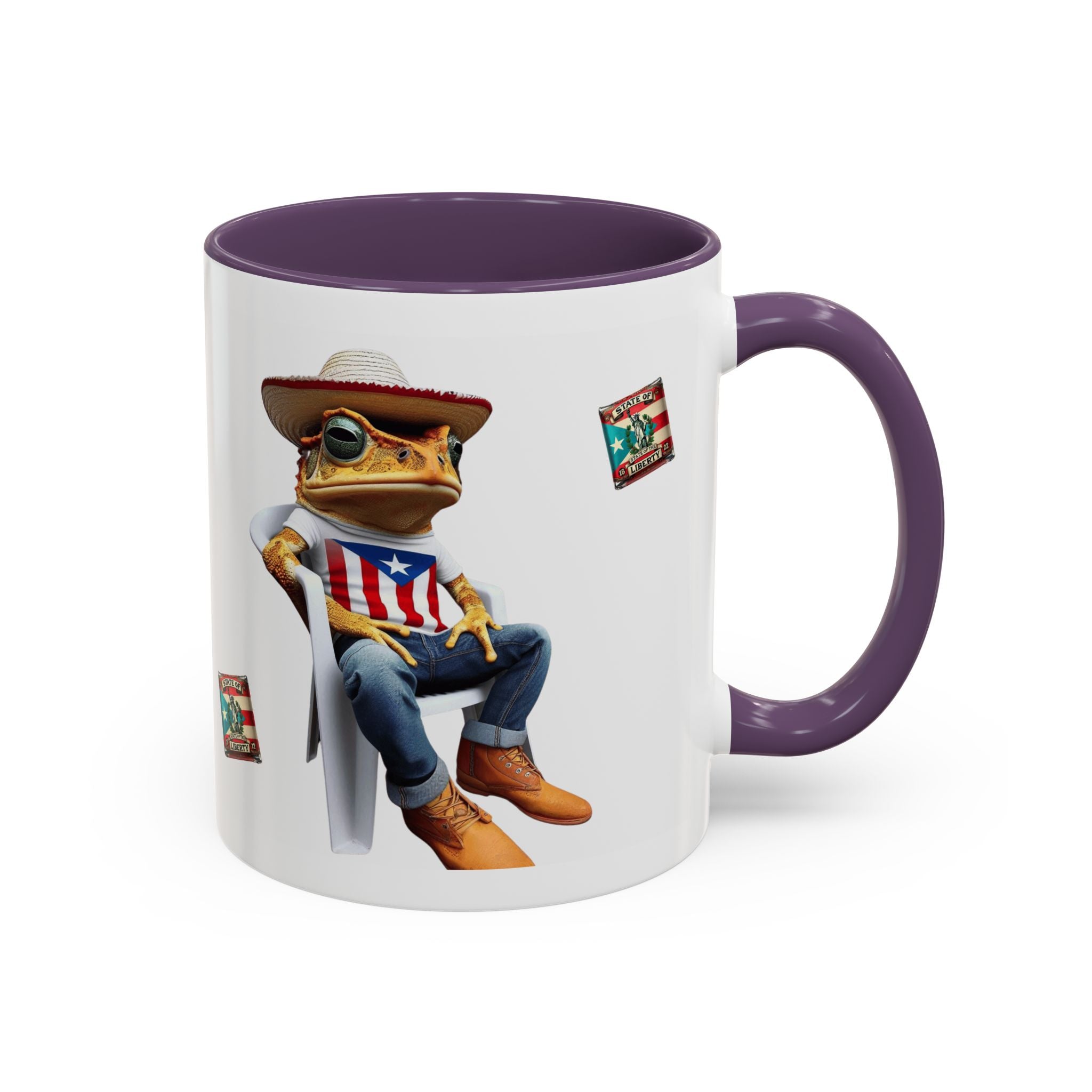 Puerto Rican Heritage Mugs with Unique Designs" Accent Coffee Mug (11, 15oz) - Metamorphosis Creations