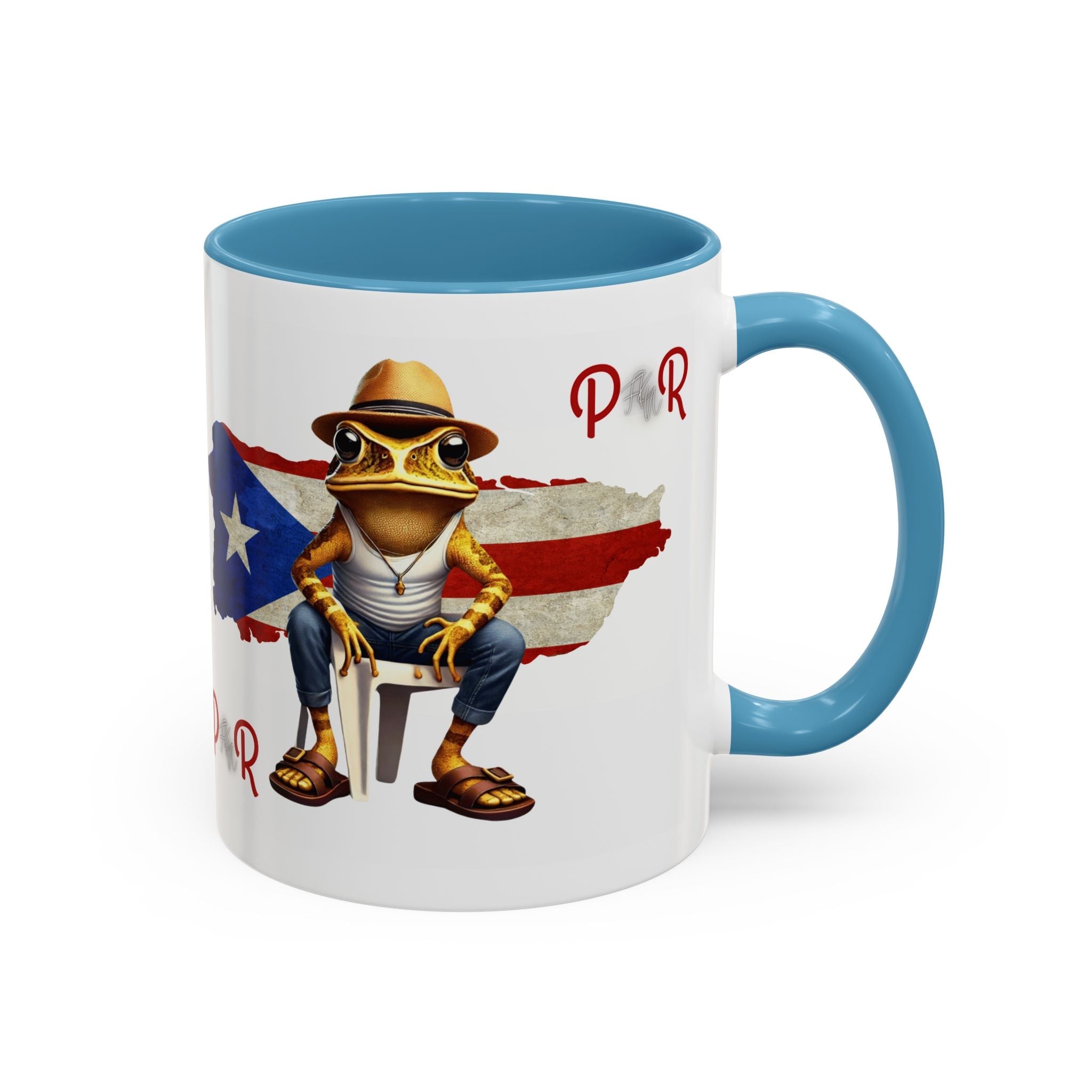Puerto Rican Heritage Mugs with Unique Designs" Accent Coffee Mug (11, 15oz) - Metamorphosis Creations